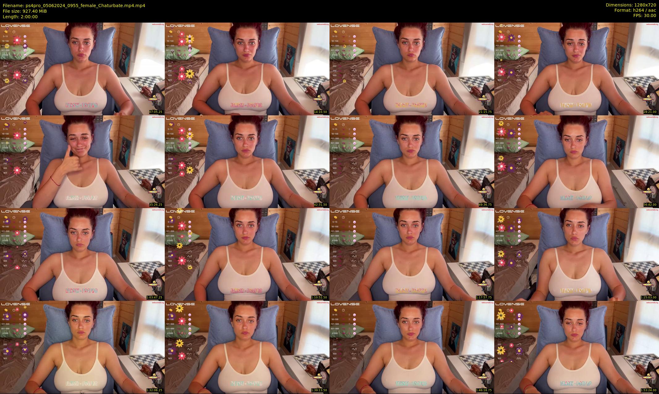 ps4pro — 120 minute Chaturbate female cam show recording, 720p, Jun 5, 2024