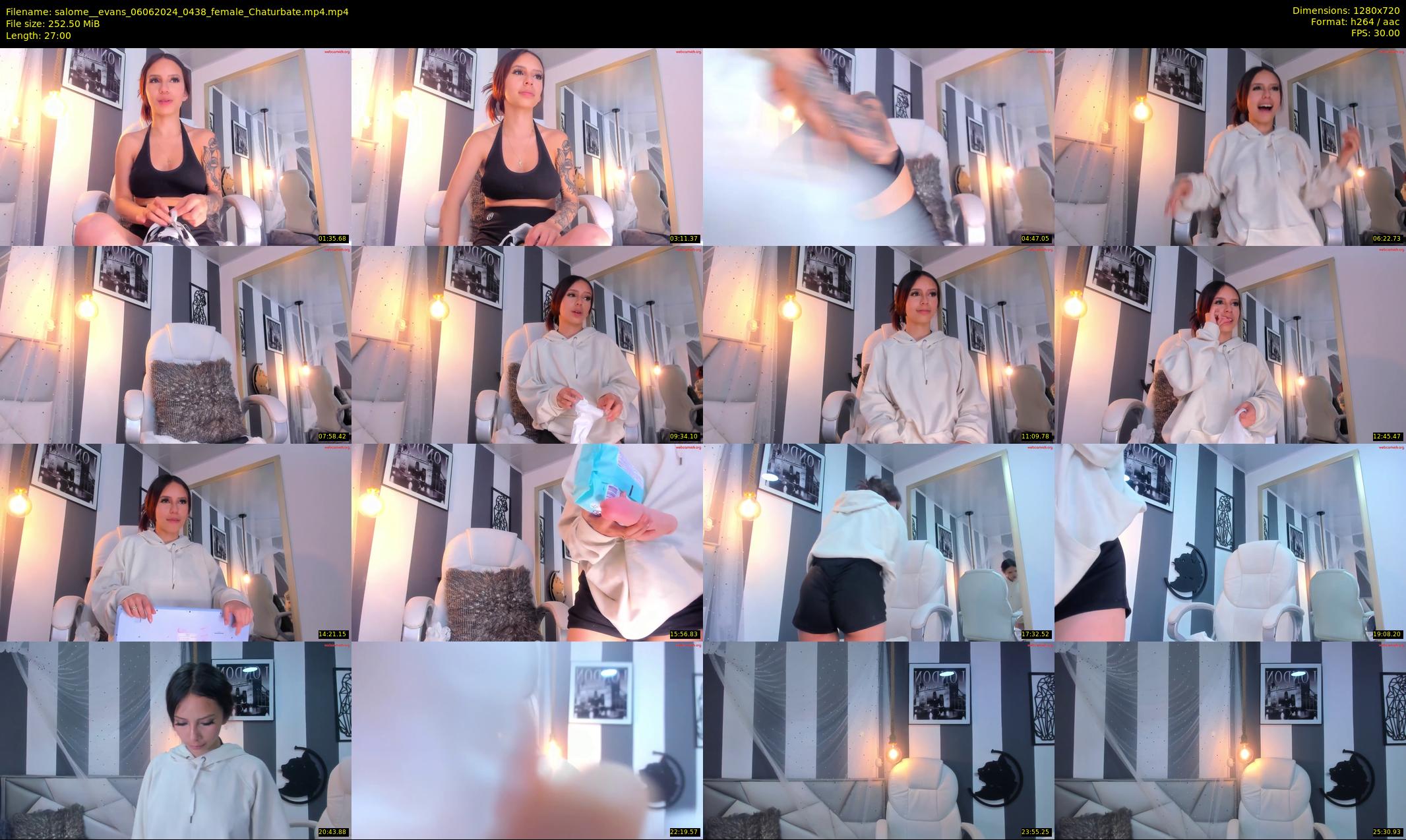 salome__evans — 27 minute Chaturbate female cam show recording, 720p, Jun 6, 2024