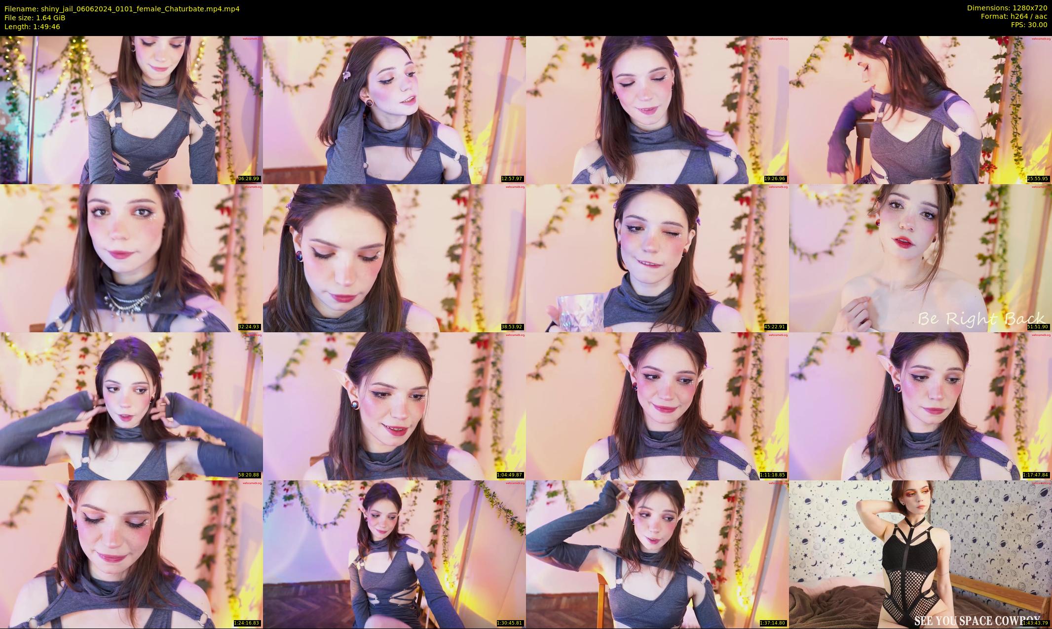 shiny_jail — 110 minute Chaturbate female cam show recording, 720p, Jun 6, 2024
