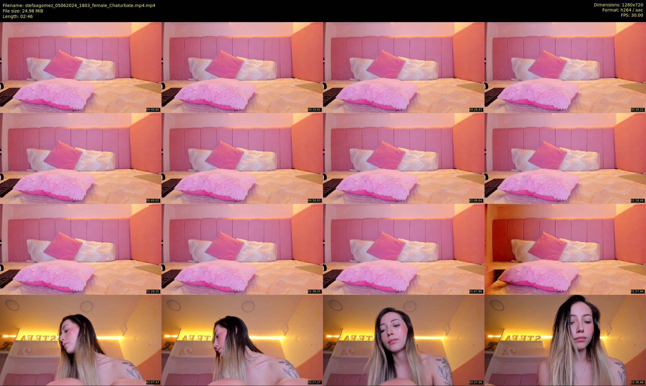 stefaagomez — 3 minute Chaturbate female cam show recording, 720p, Jun 5, 2024