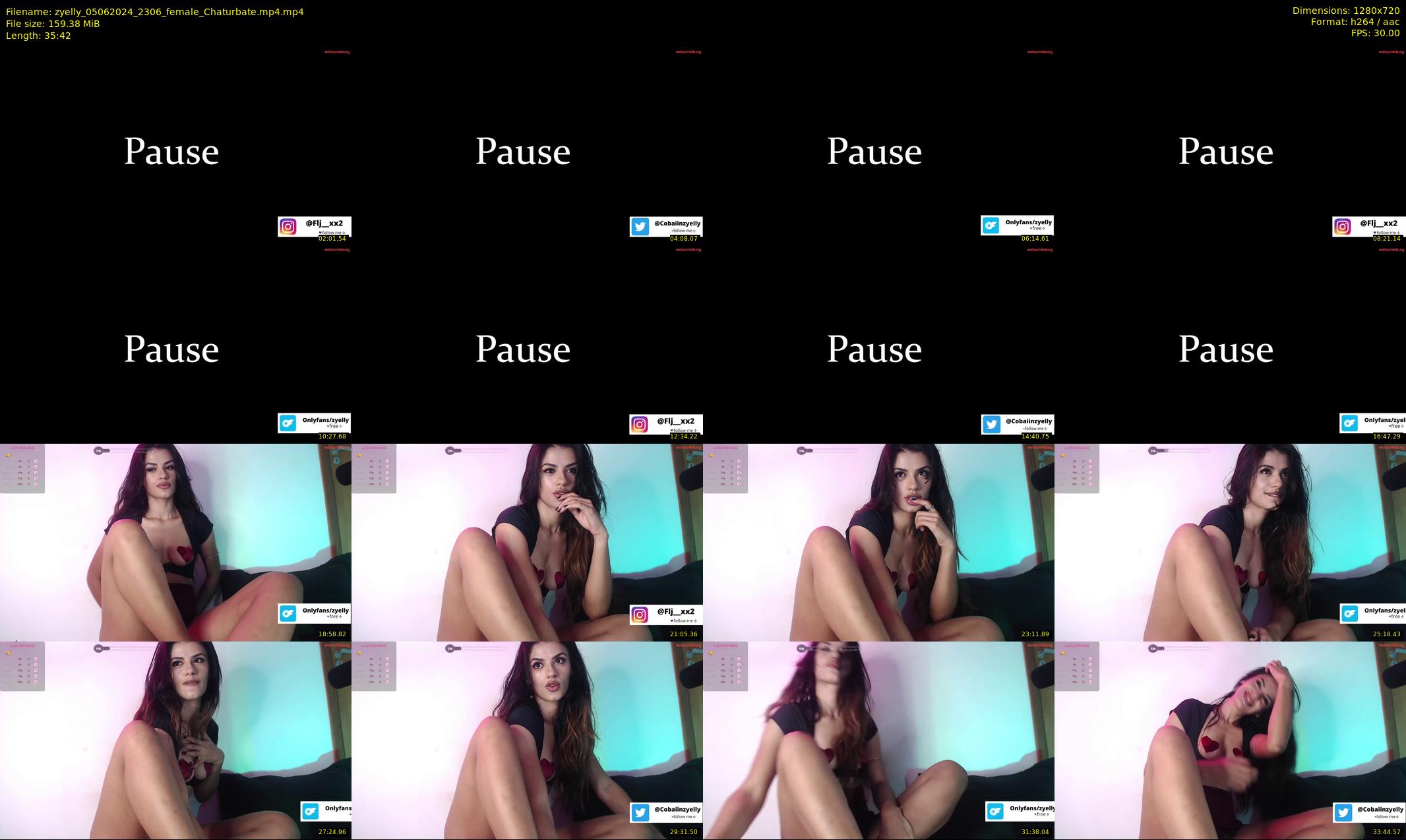 zyelly — 36 minute Chaturbate female cam show recording, 720p, Jun 5, 2024