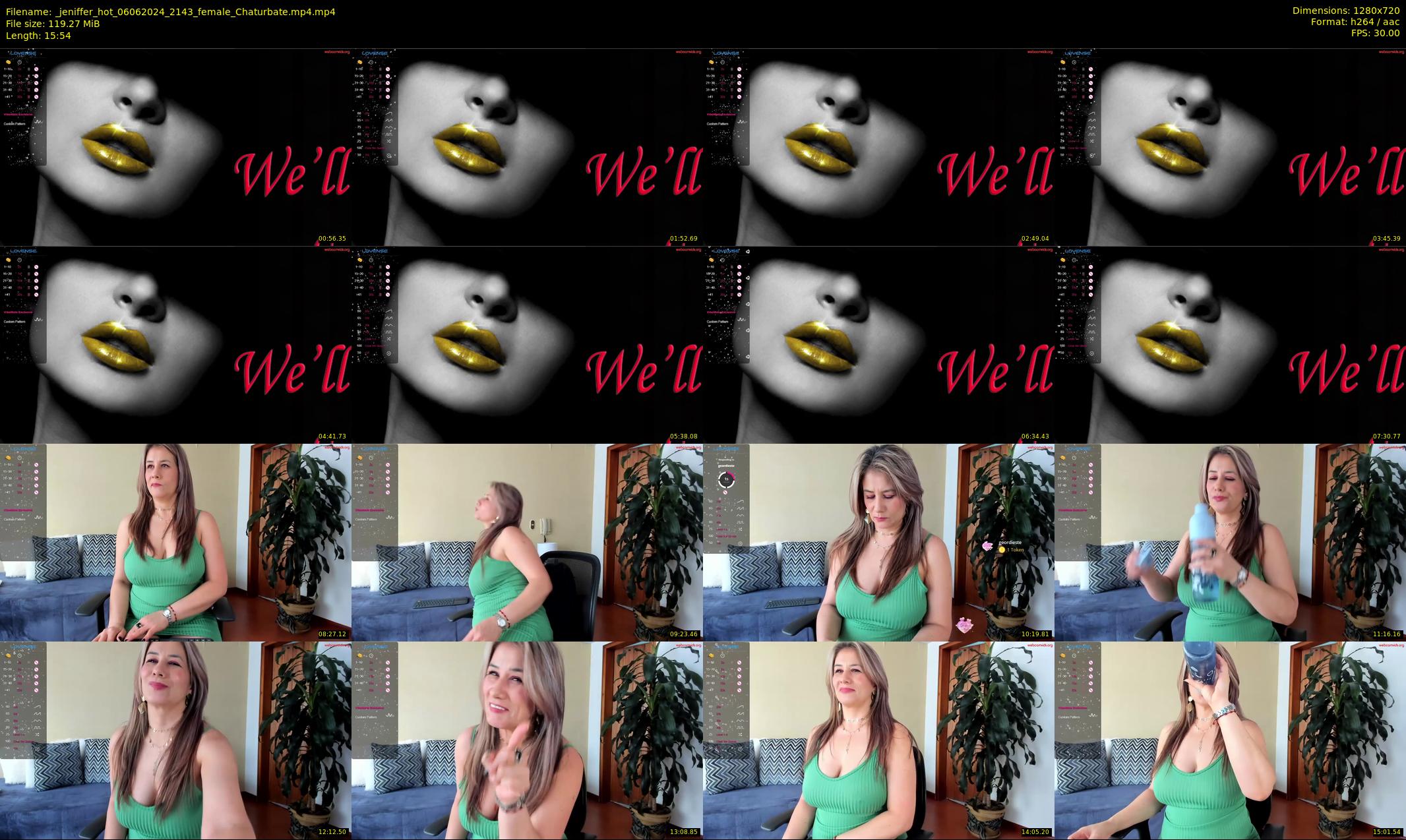 _jeniffer_hot — 16 minute Chaturbate female cam show recording, 720p, Jun 6, 2024
