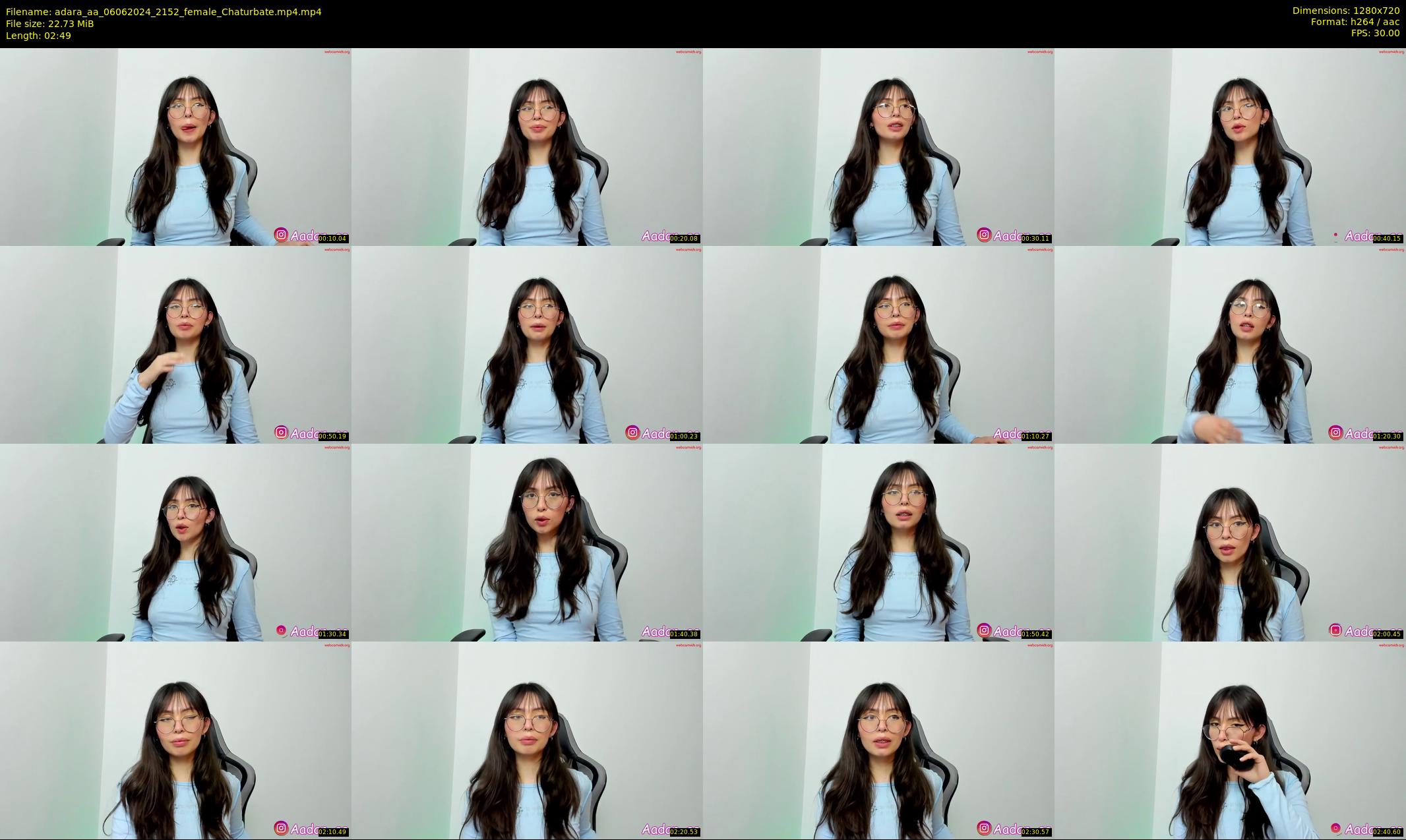 adara_aa — 3 minute Chaturbate female cam show recording, 720p, Jun 6, 2024