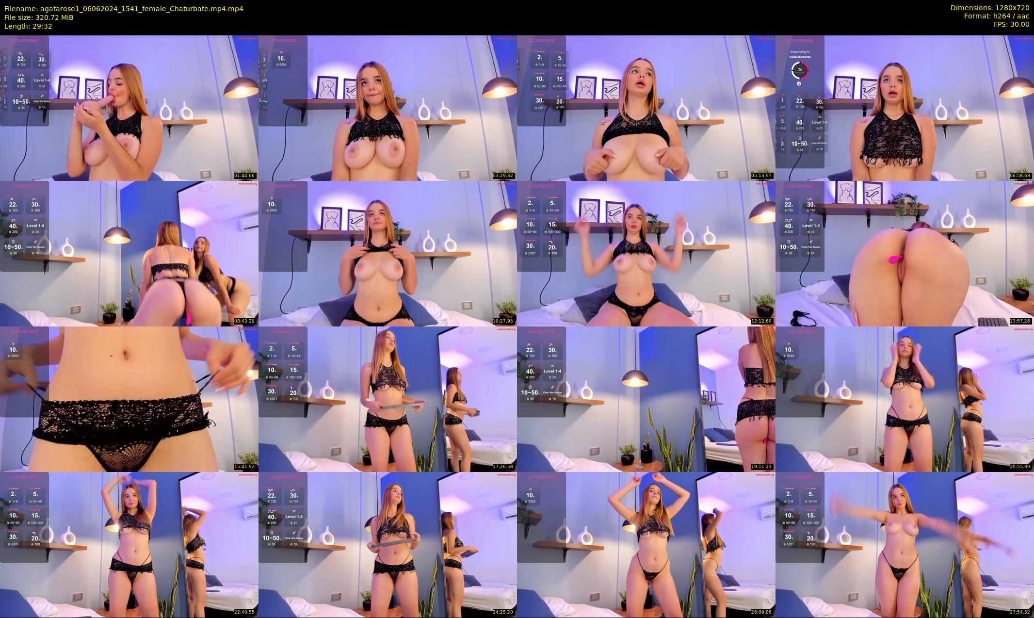 agatarose1 — 30 minute Chaturbate female cam show recording, 720p, Jun 6, 2024