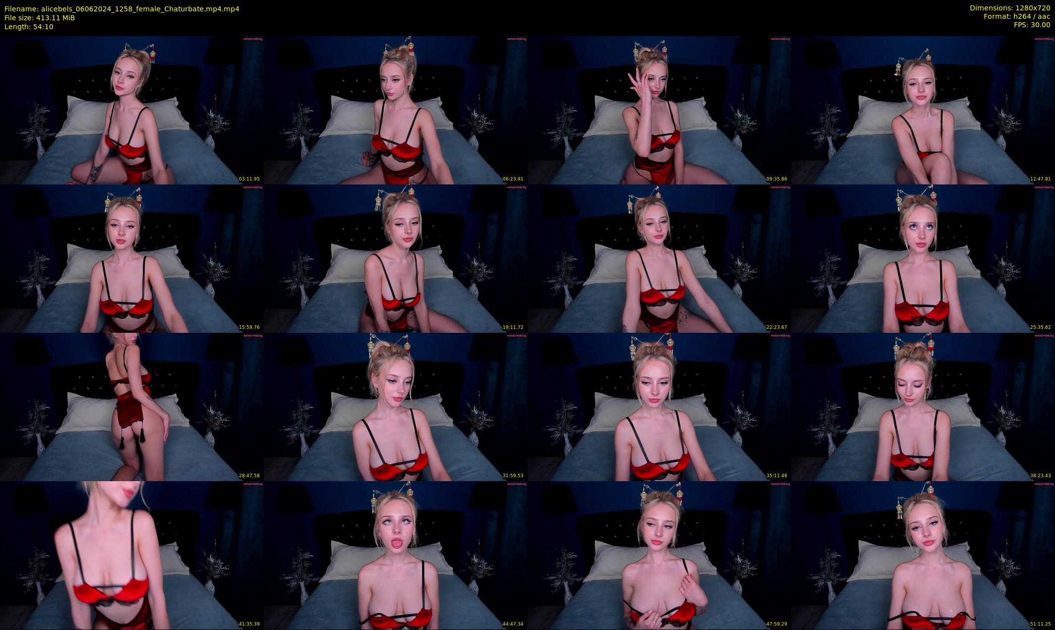 alicebels — 55 minute Chaturbate female cam show recording, 720p, Jun 6, 2024
