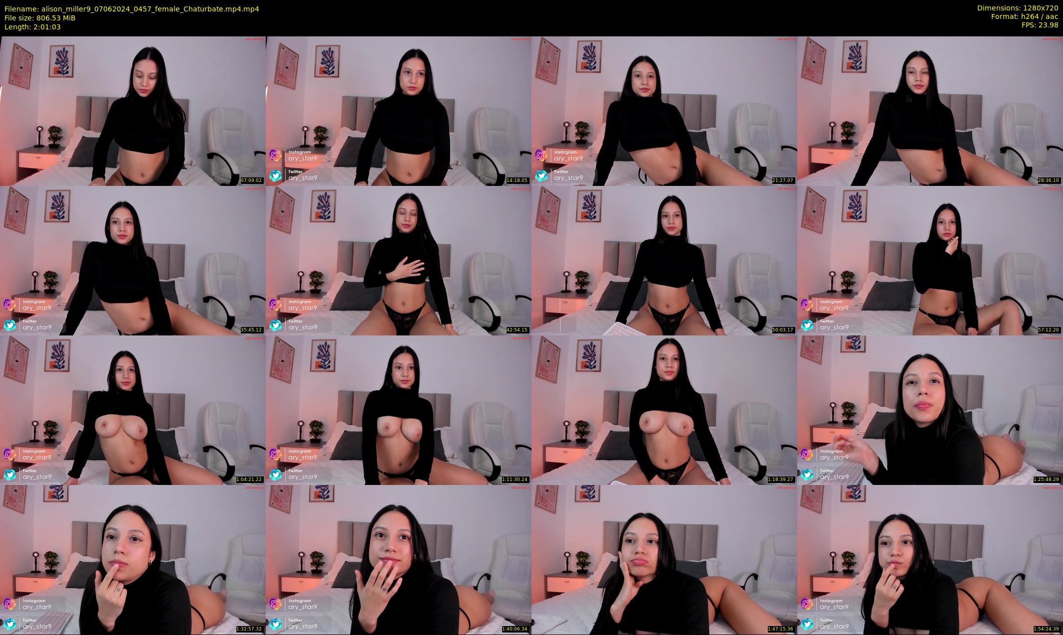 alison_miller9 — 122 minute Chaturbate female cam show recording, 720p, Jun 7, 2024