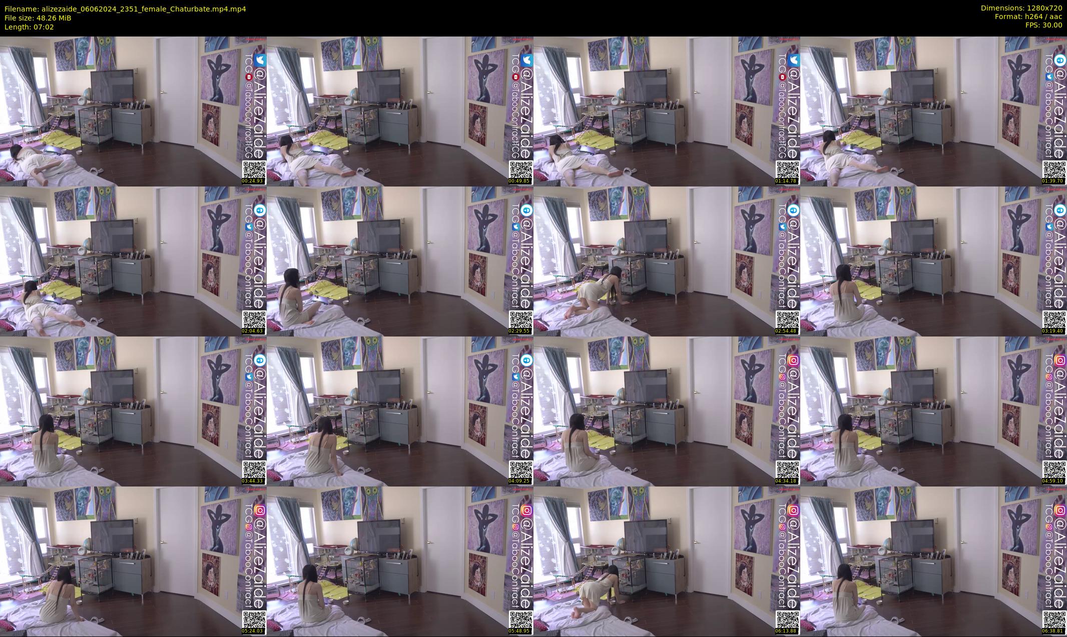 alizezaide — 8 minute Chaturbate female cam show recording, 720p, Jun 6, 2024