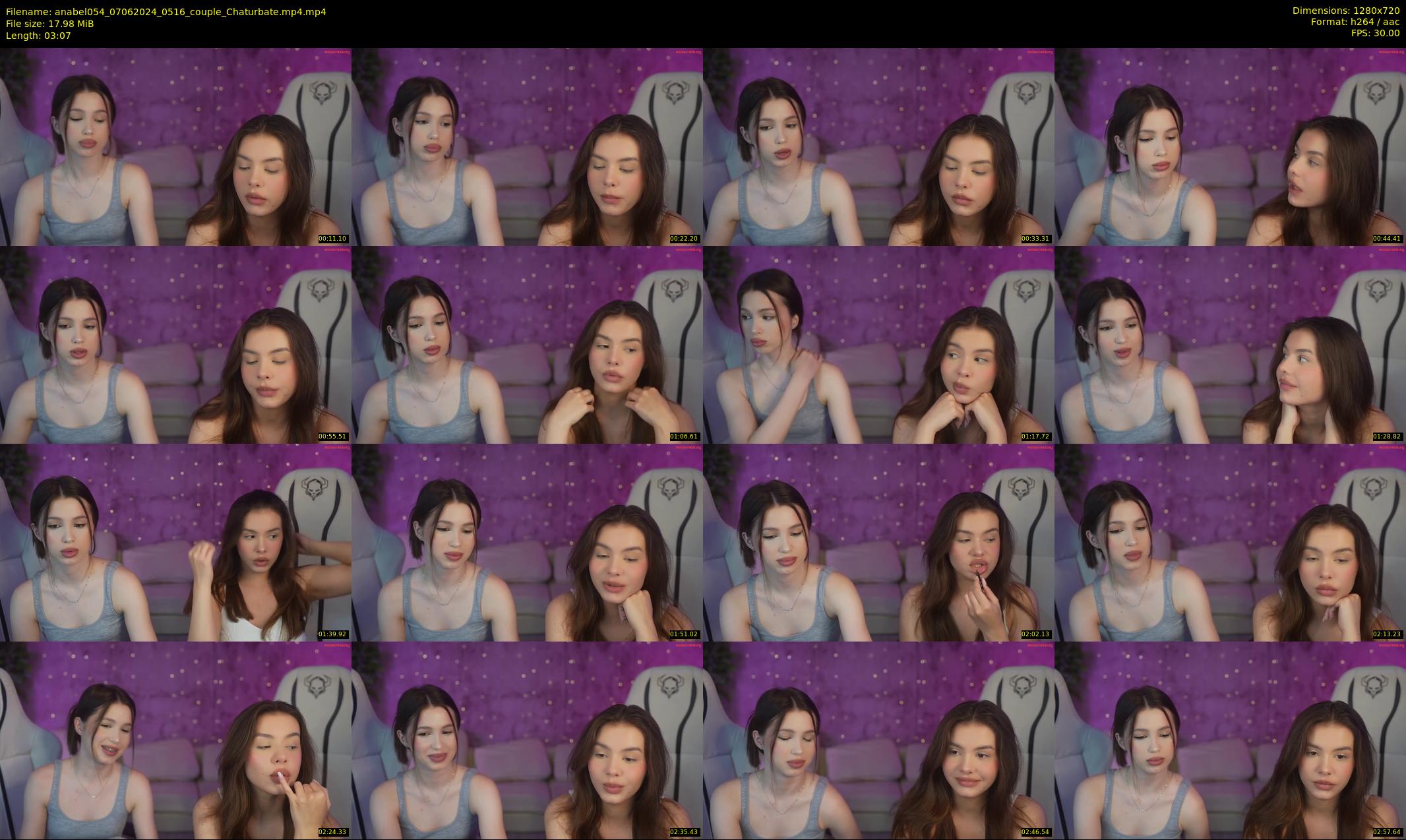 anabel054 — 4 minute Chaturbate female cam show recording, 720p, Jun 7, 2024