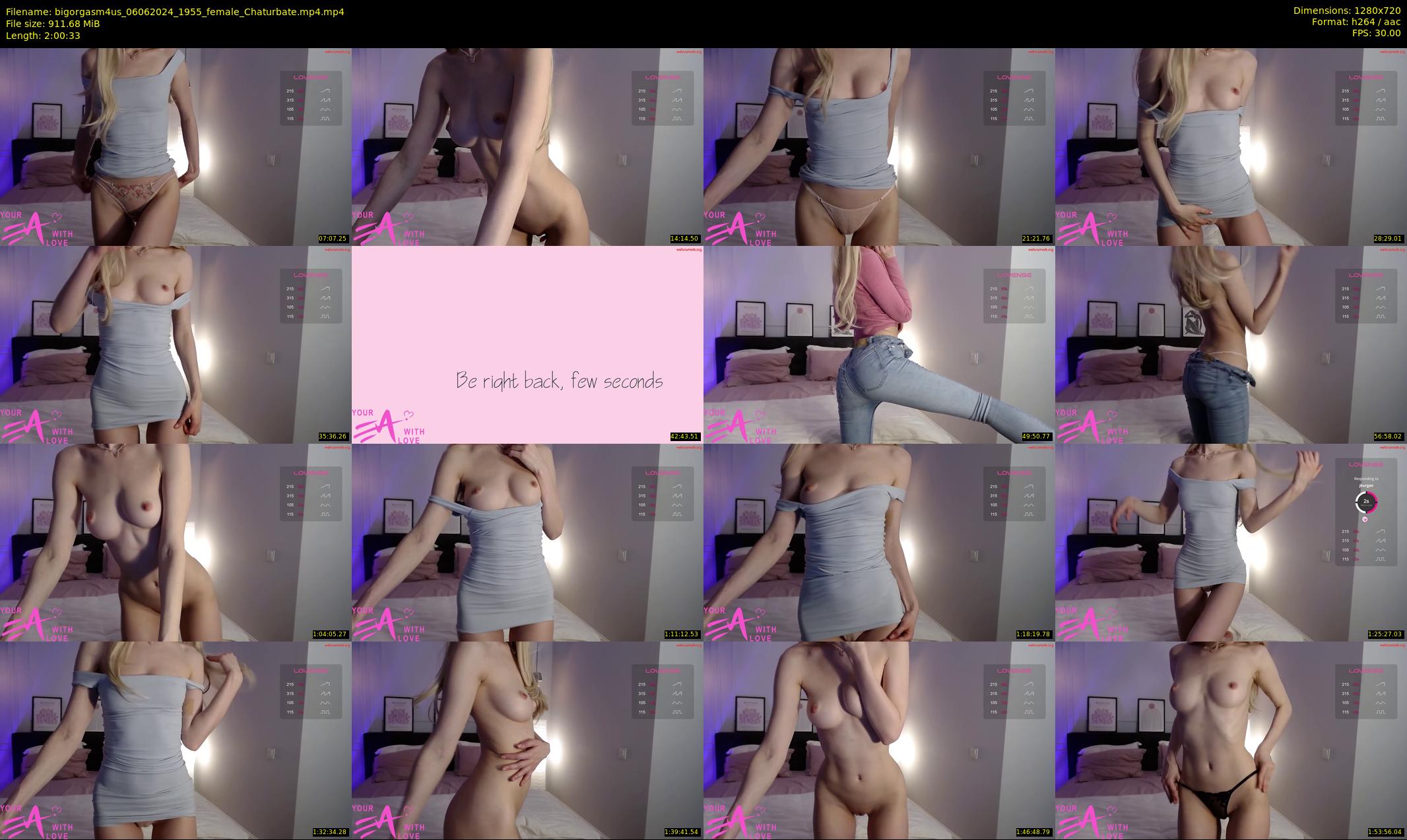 bigorgasm4us — 121 minute Chaturbate female cam show recording, 720p, Jun 6, 2024