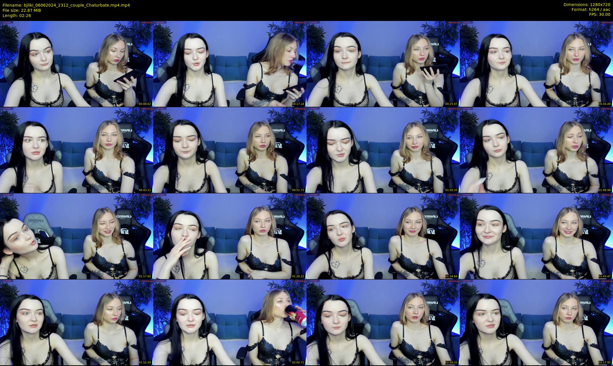 bjliki — 3 minute Chaturbate couple cam show recording, 720p, Jun 6, 2024