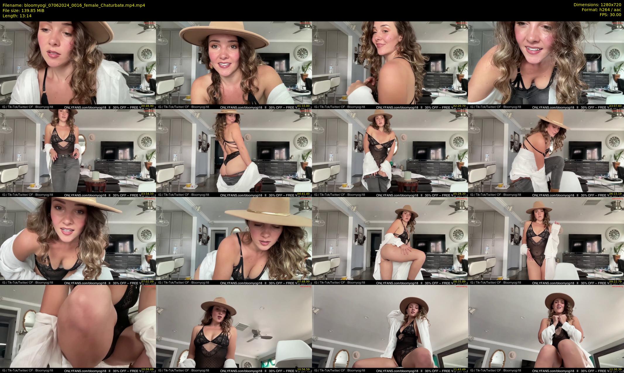 bloomyogi — 14 minute Chaturbate female cam show recording, 720p, Jun 7, 2024