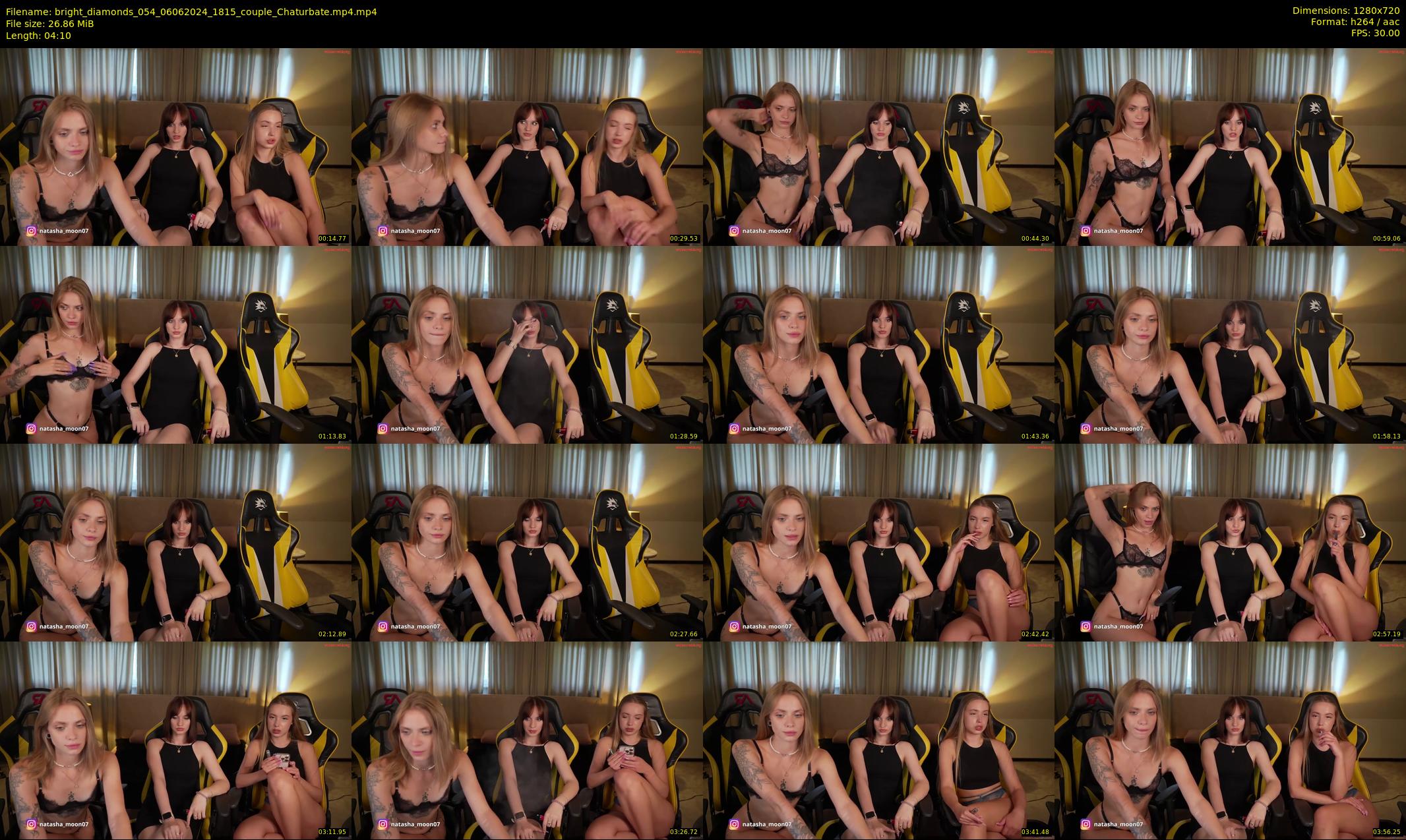 bright_diamonds_054 — 5 minute Chaturbate couple cam show recording, 720p, Jun 6, 2024