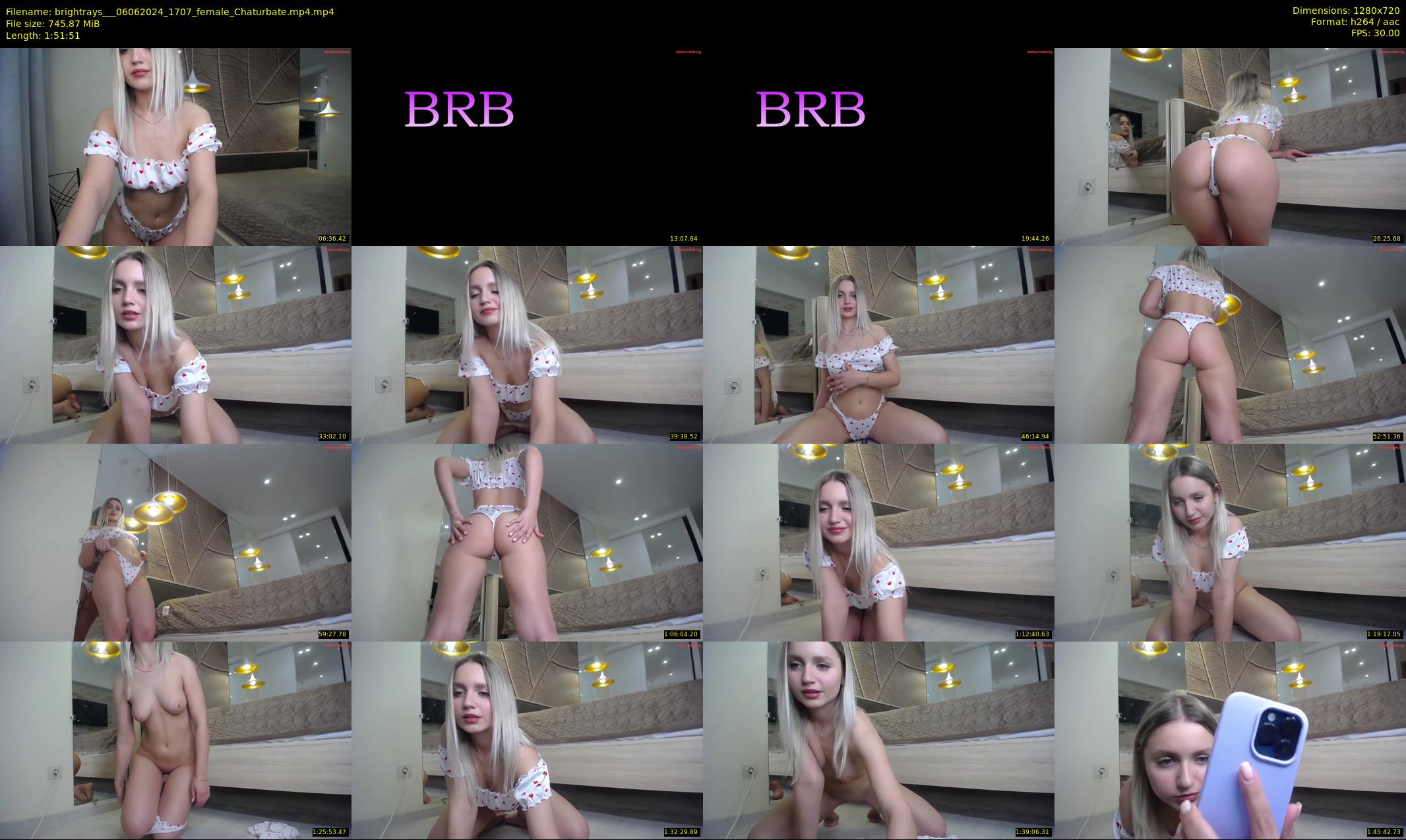brightrays__ — 112 minute Chaturbate female cam show recording, 720p, Jun 6, 2024
