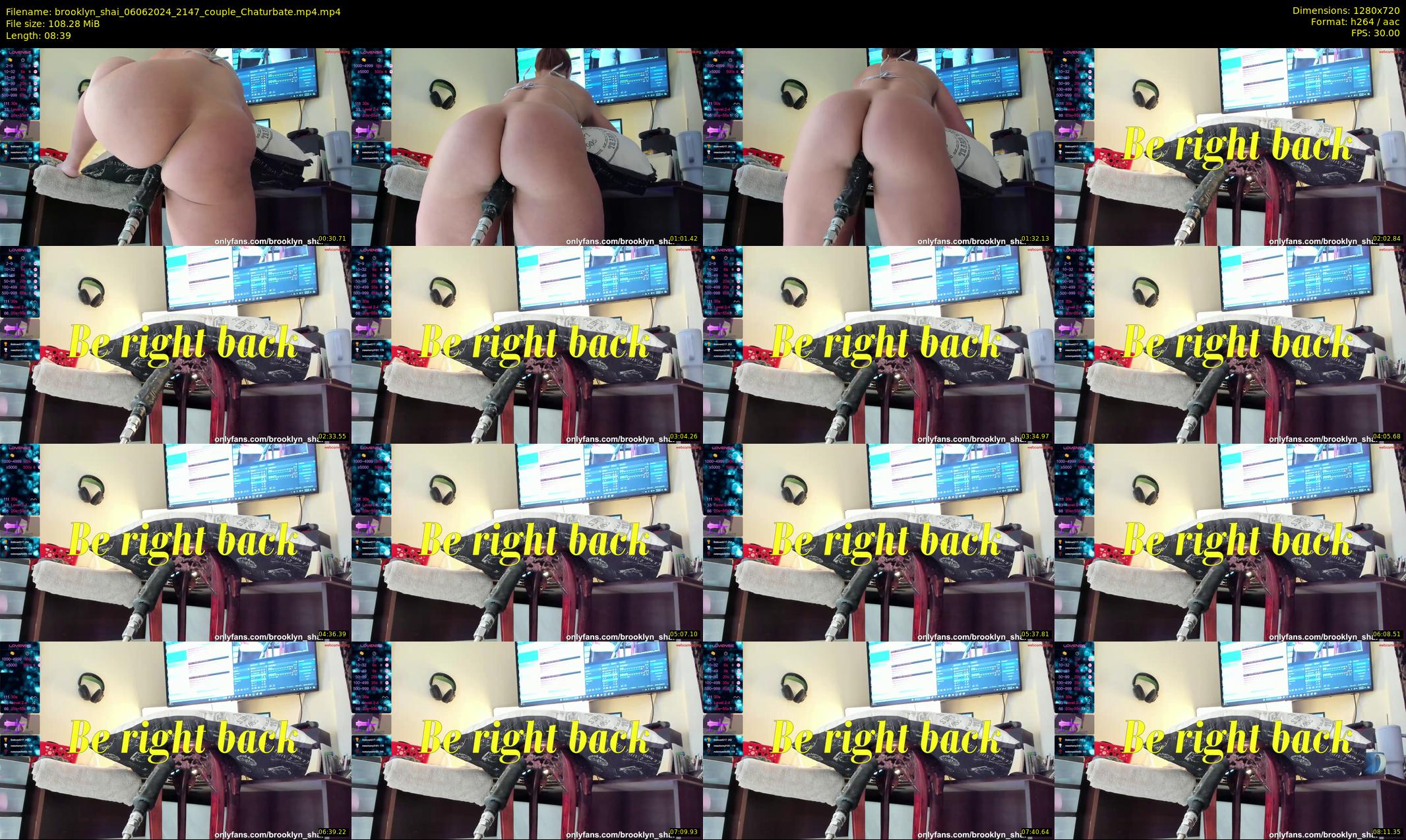 brooklyn_shai — 9 minute Chaturbate couple cam show recording, 720p, Jun 6, 2024