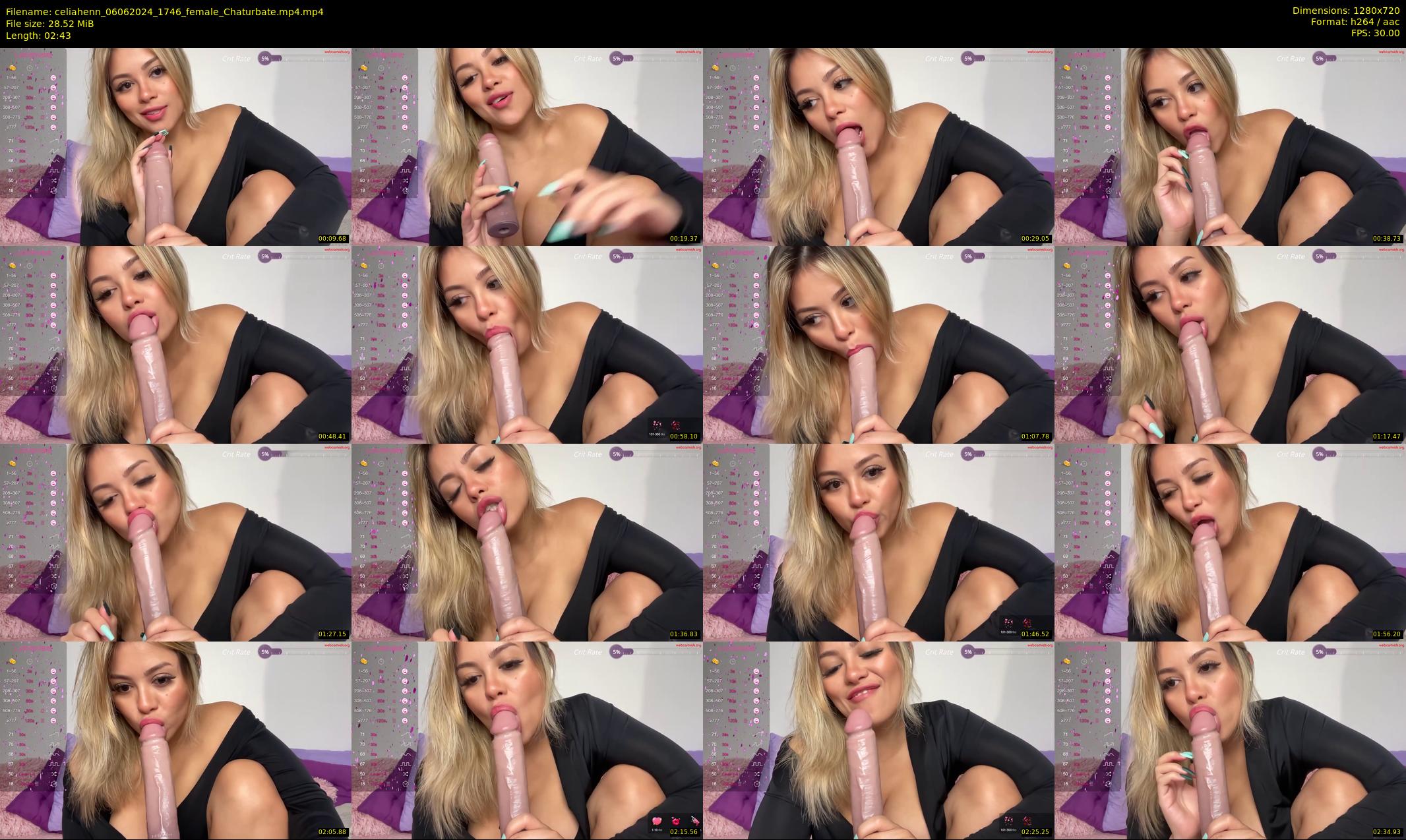 celiahenn — 3 minute Chaturbate female cam show recording, 720p, Jun 6, 2024