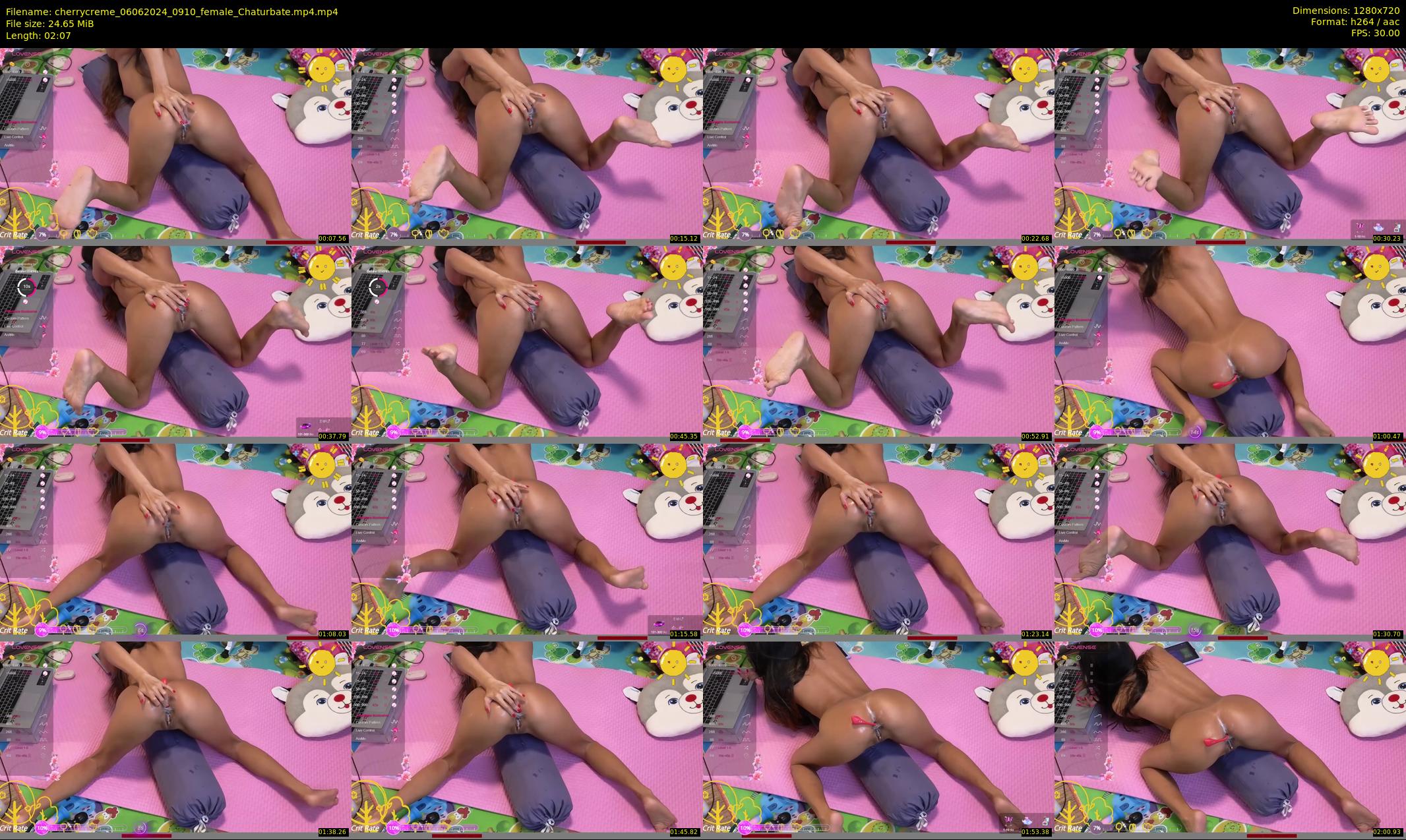 cherrycreme — 3 minute Chaturbate female cam show recording, 720p, Jun 6, 2024