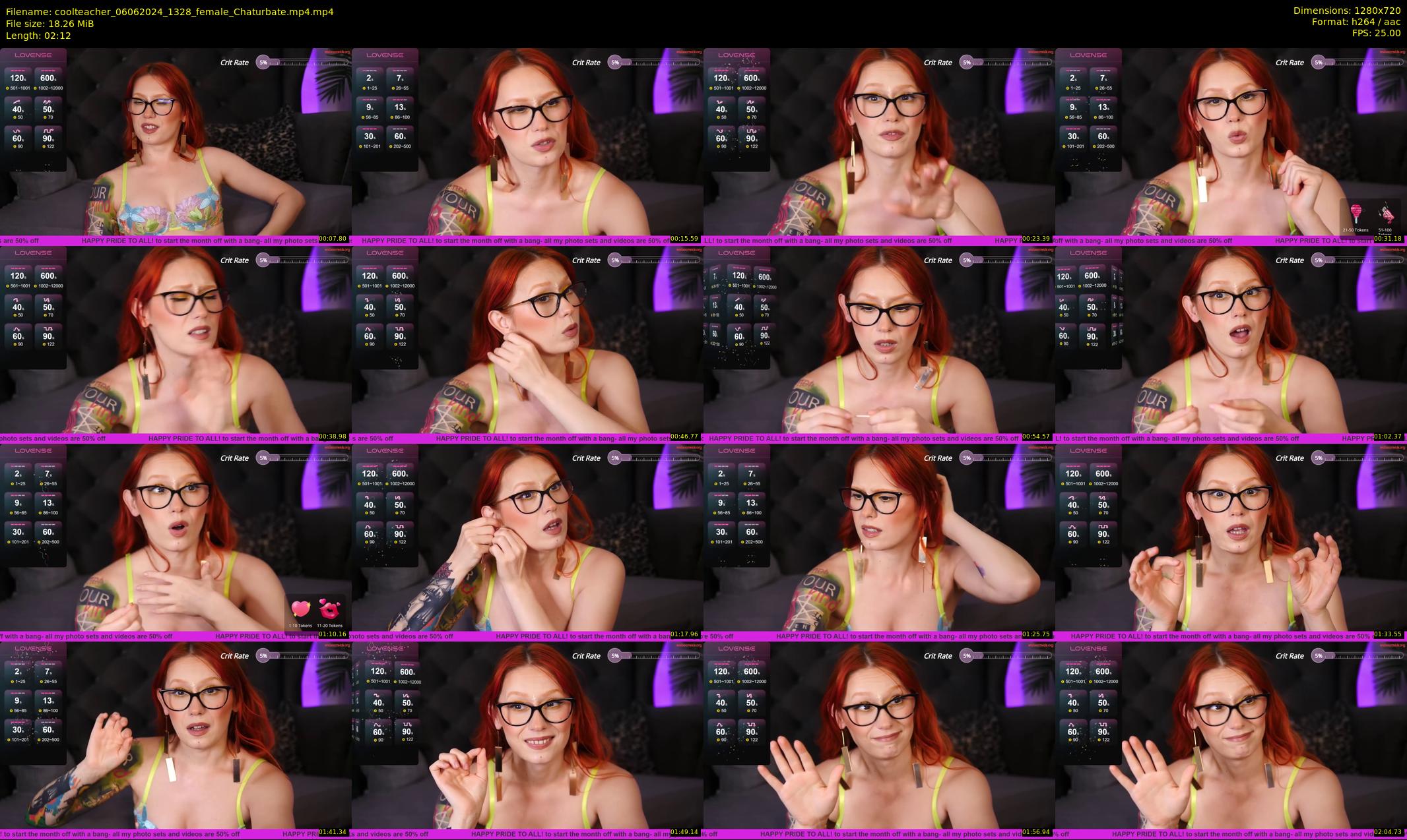 coolteacher — 3 minute Chaturbate female cam show recording, 720p, Jun 6, 2024