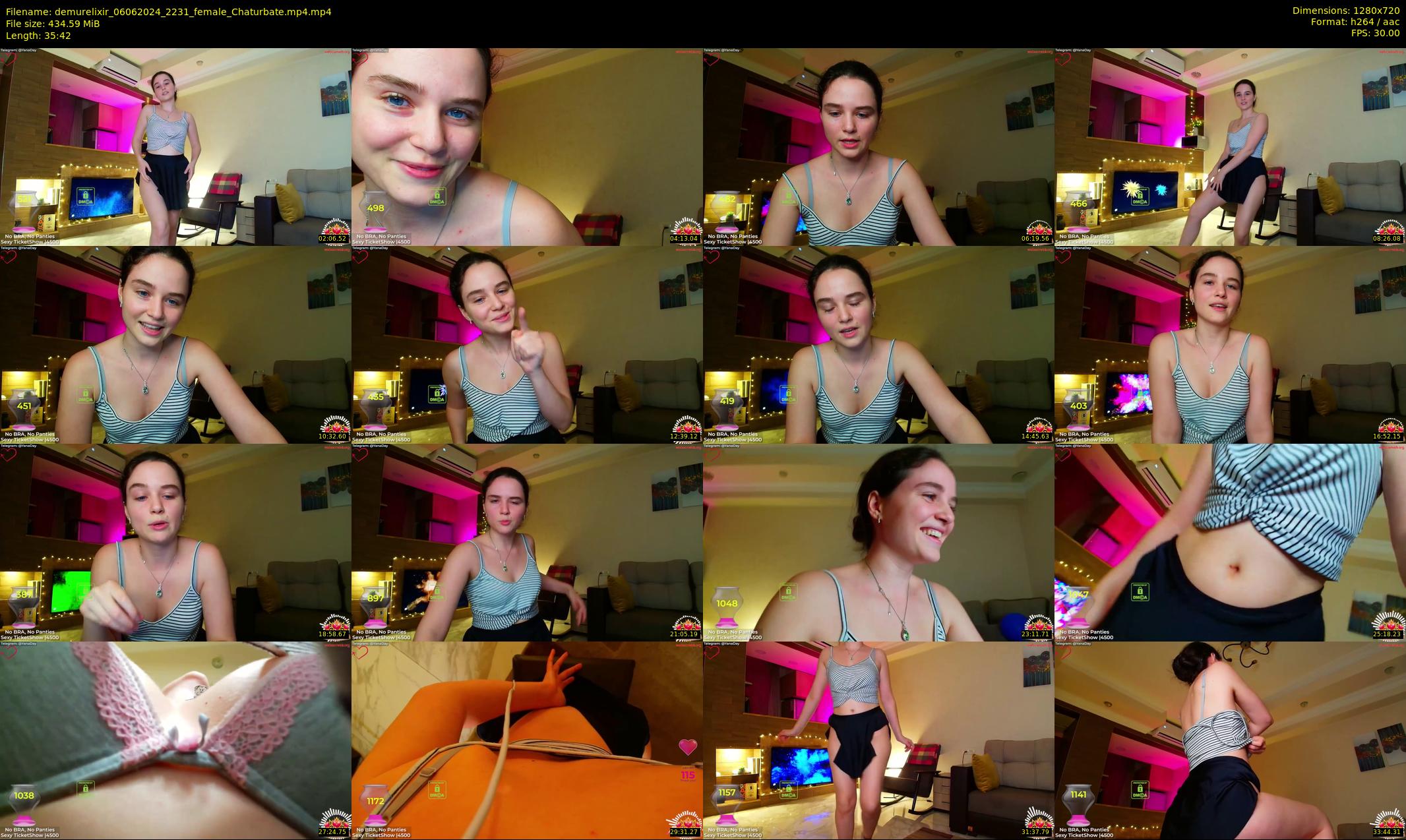 demurelixir — 36 minute Chaturbate female cam show recording, 720p, Jun 6, 2024