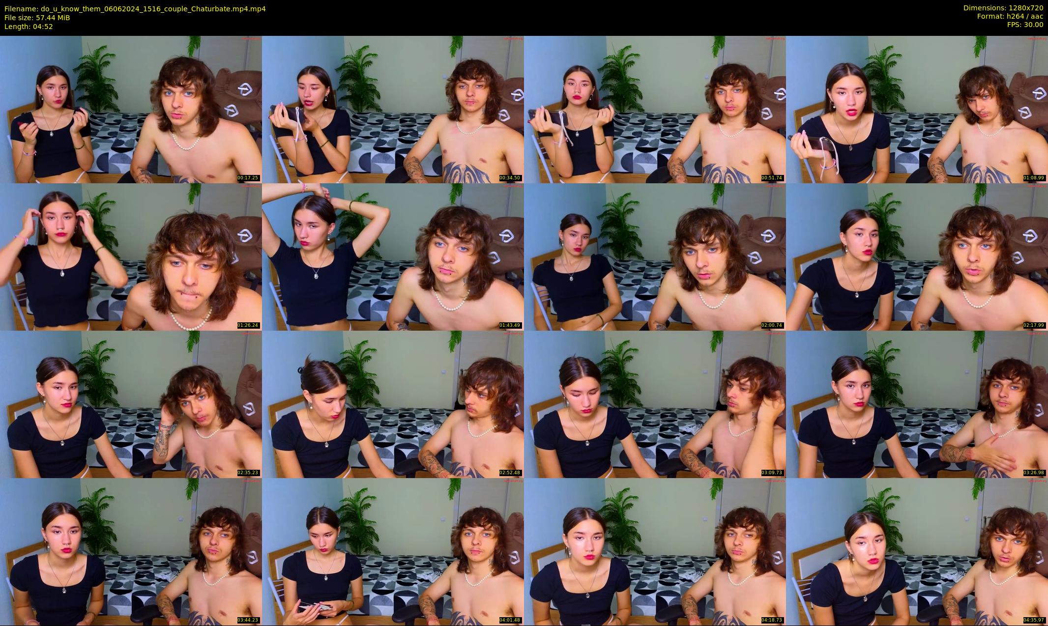 do_u_know_them — 5 minute Chaturbate couple cam show recording, 720p, Jun 6, 2024
