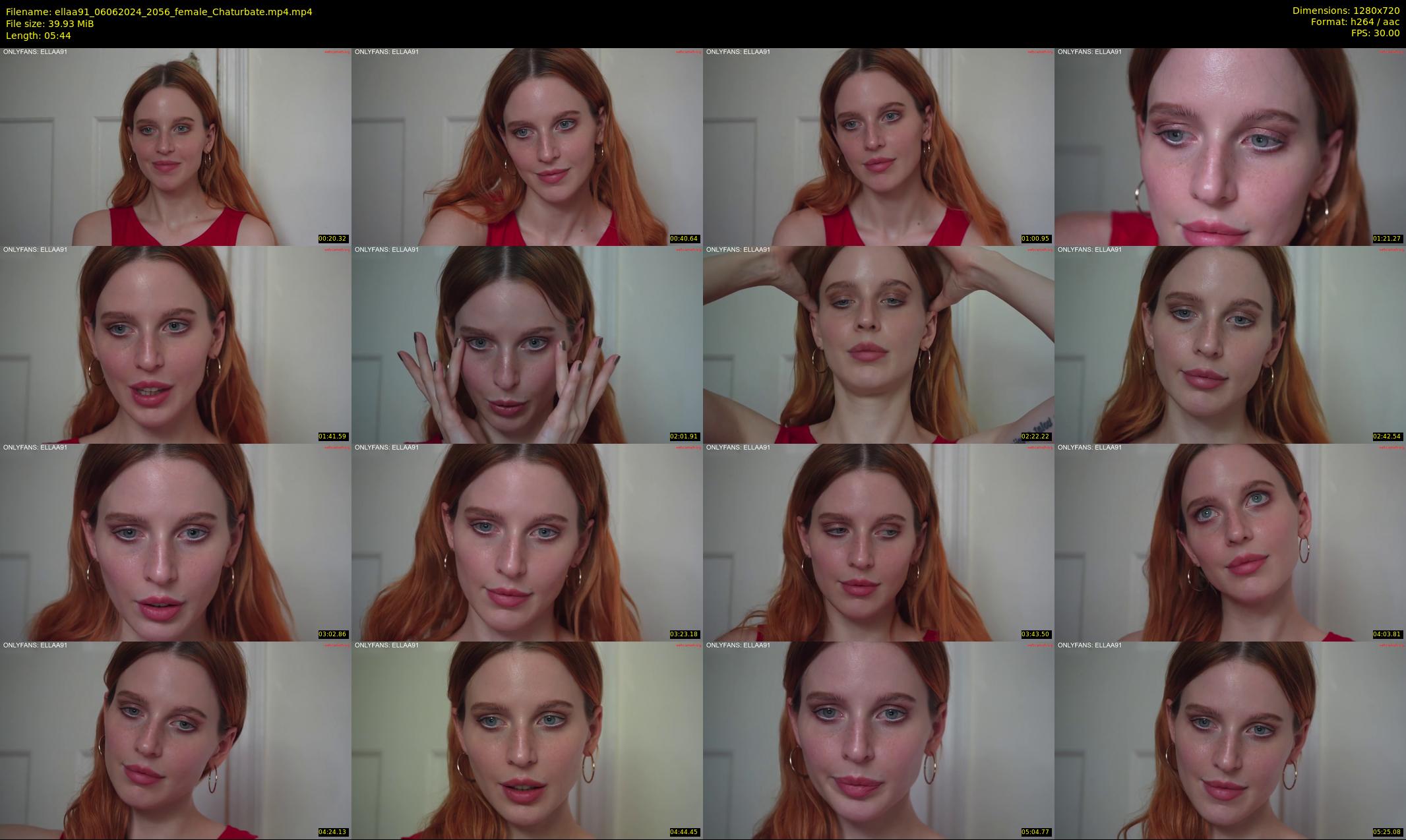 ellaa91 — 6 minute Chaturbate female cam show recording, 720p, Jun 6, 2024