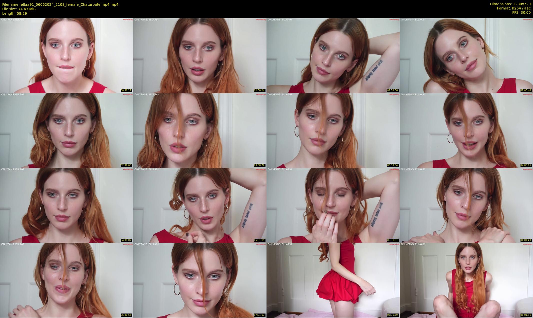 ellaa91 — 9 minute Chaturbate female cam show recording, 720p, Jun 6, 2024