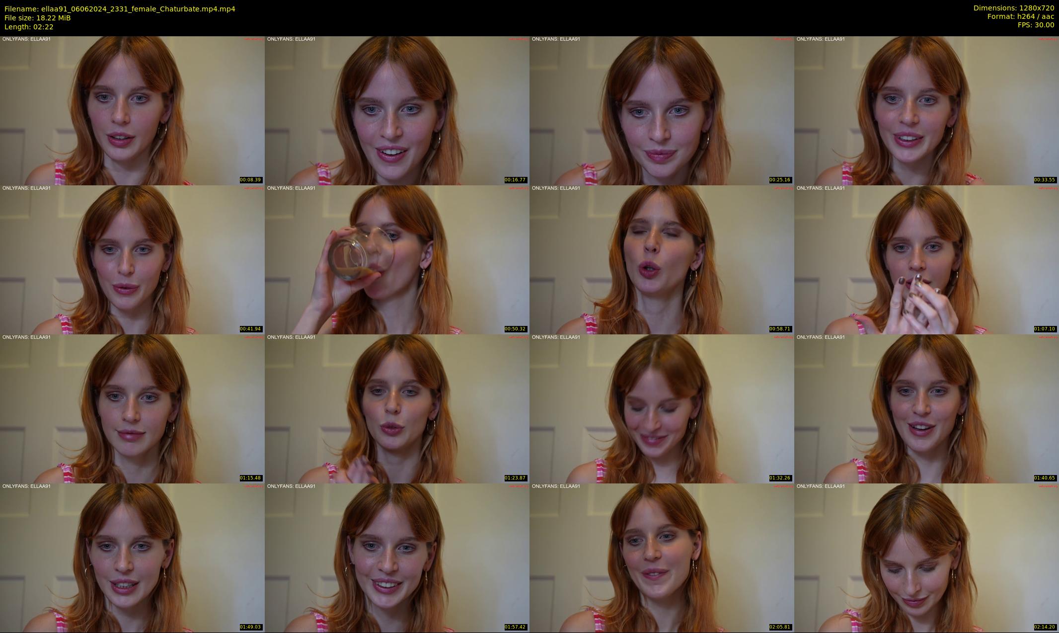 ellaa91 — 3 minute Chaturbate female cam show recording, 720p, Jun 6, 2024