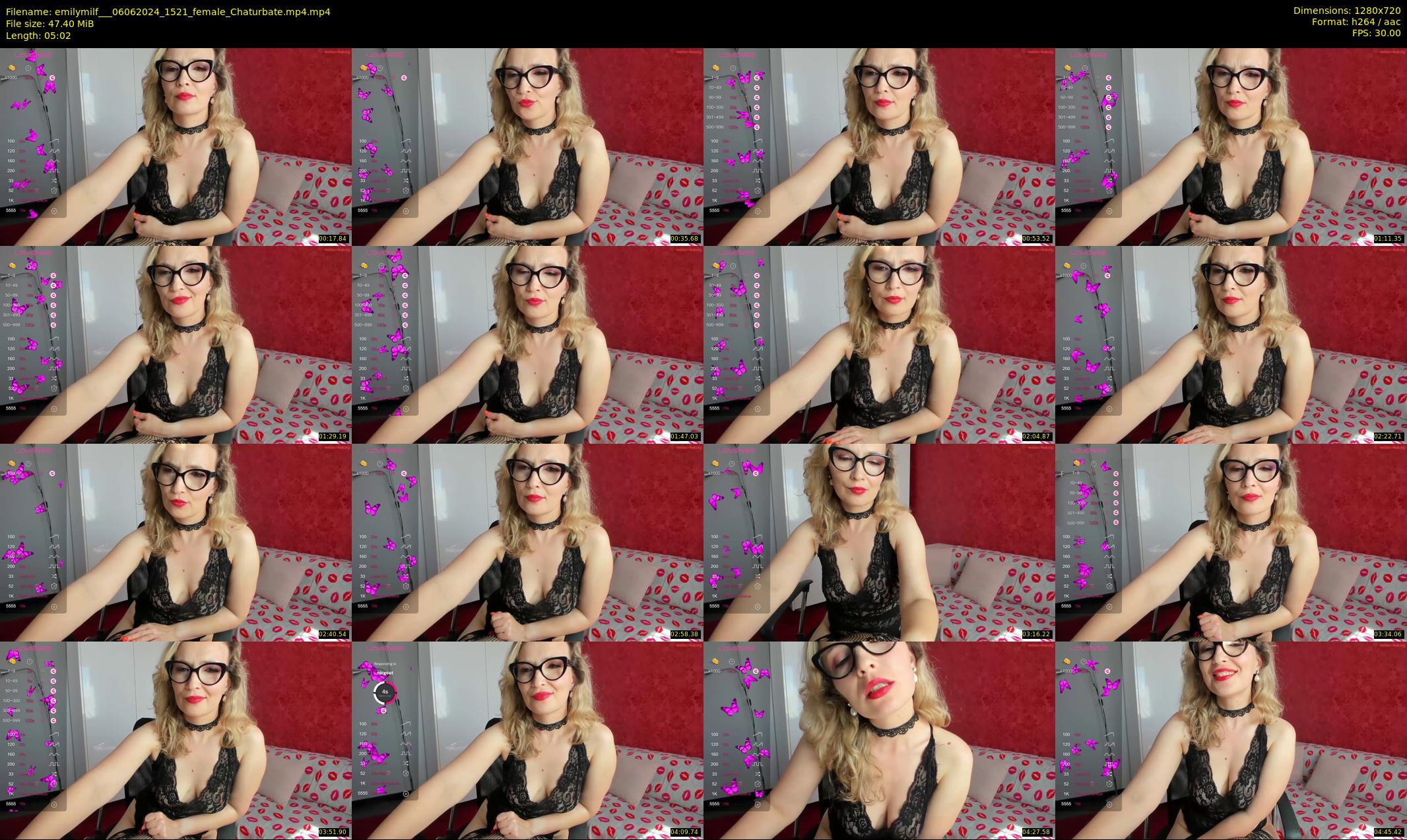emilymilf__ — 6 minute Chaturbate female cam show recording, 720p, Jun 6, 2024