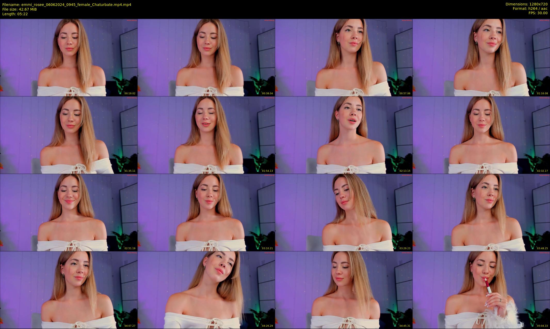 emmi_rosee — 6 minute Chaturbate female cam show recording, 720p, Jun 6, 2024