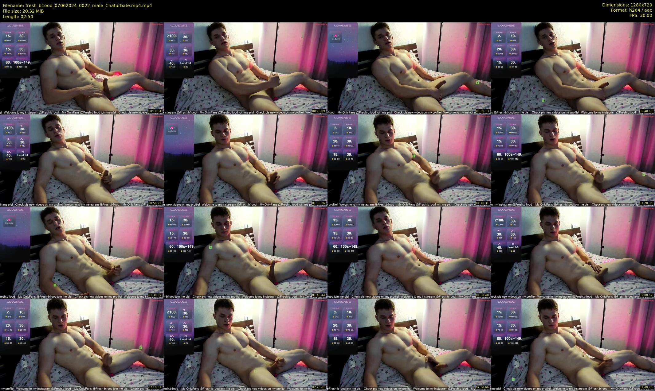 fresh_b1ood — 3 minute Chaturbate male cam show recording, 720p, Jun 7, 2024