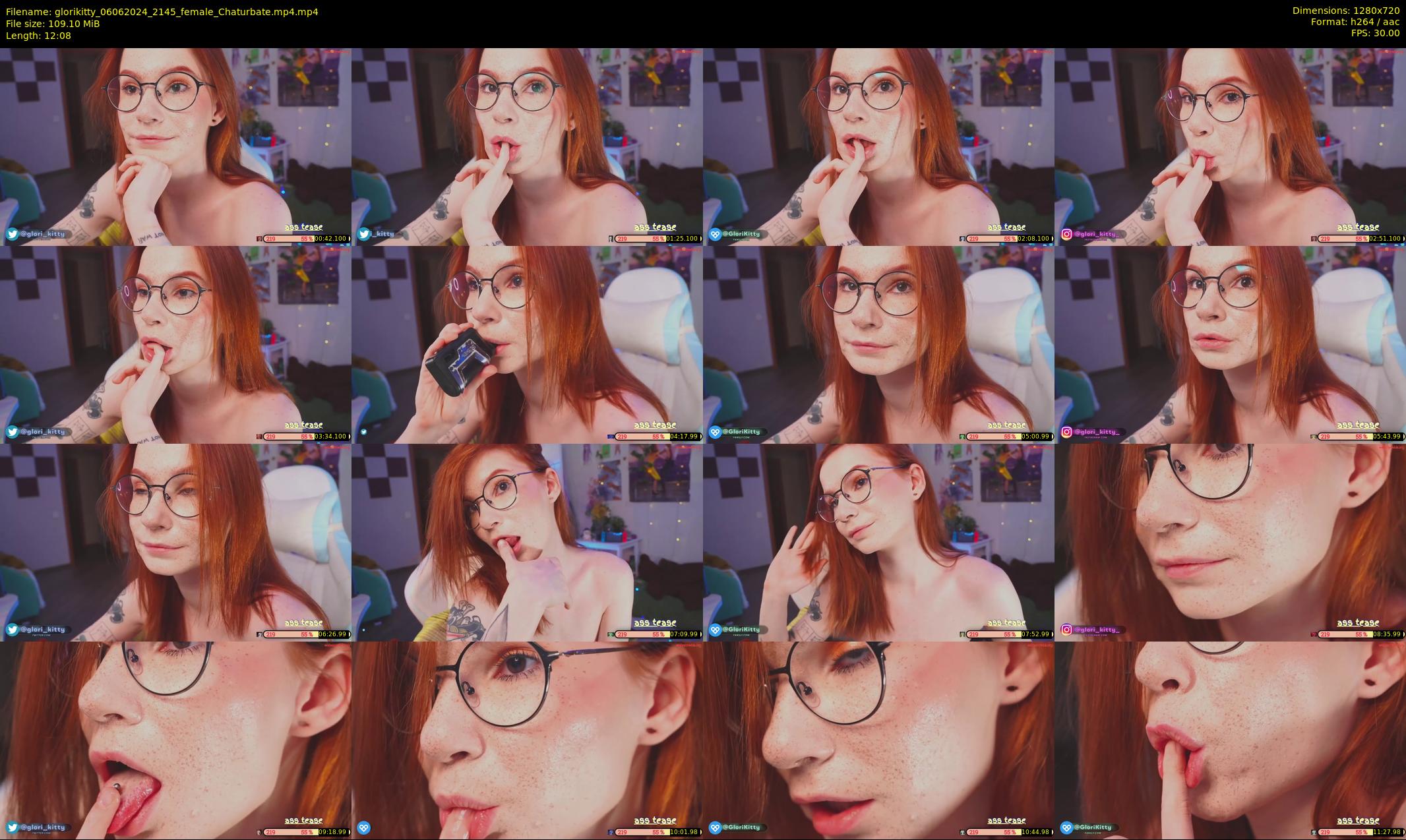 glorikitty — 13 minute Chaturbate female cam show recording, 720p, Jun 6, 2024