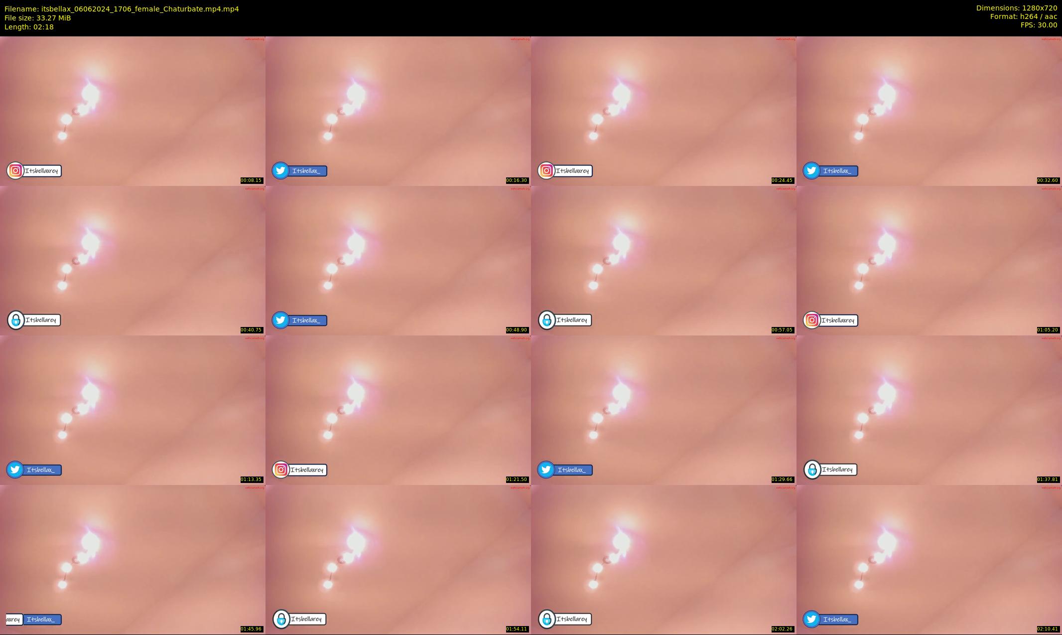itsbellax — 3 minute Chaturbate female cam show recording, 720p, Jun 6, 2024