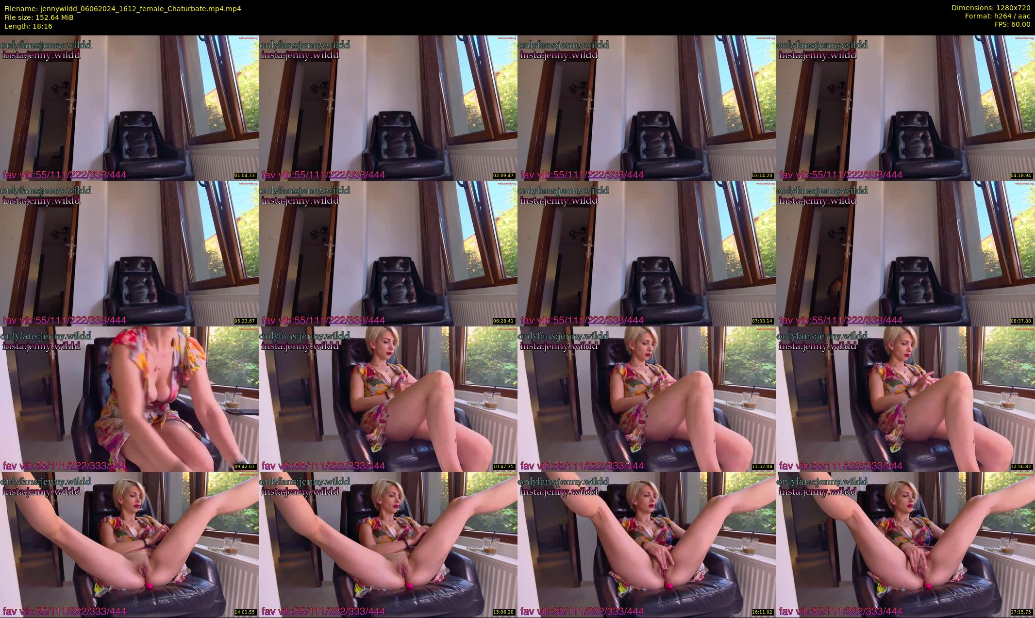 jennywildd — 19 minute Chaturbate female cam show recording, 720p, Jun 6, 2024