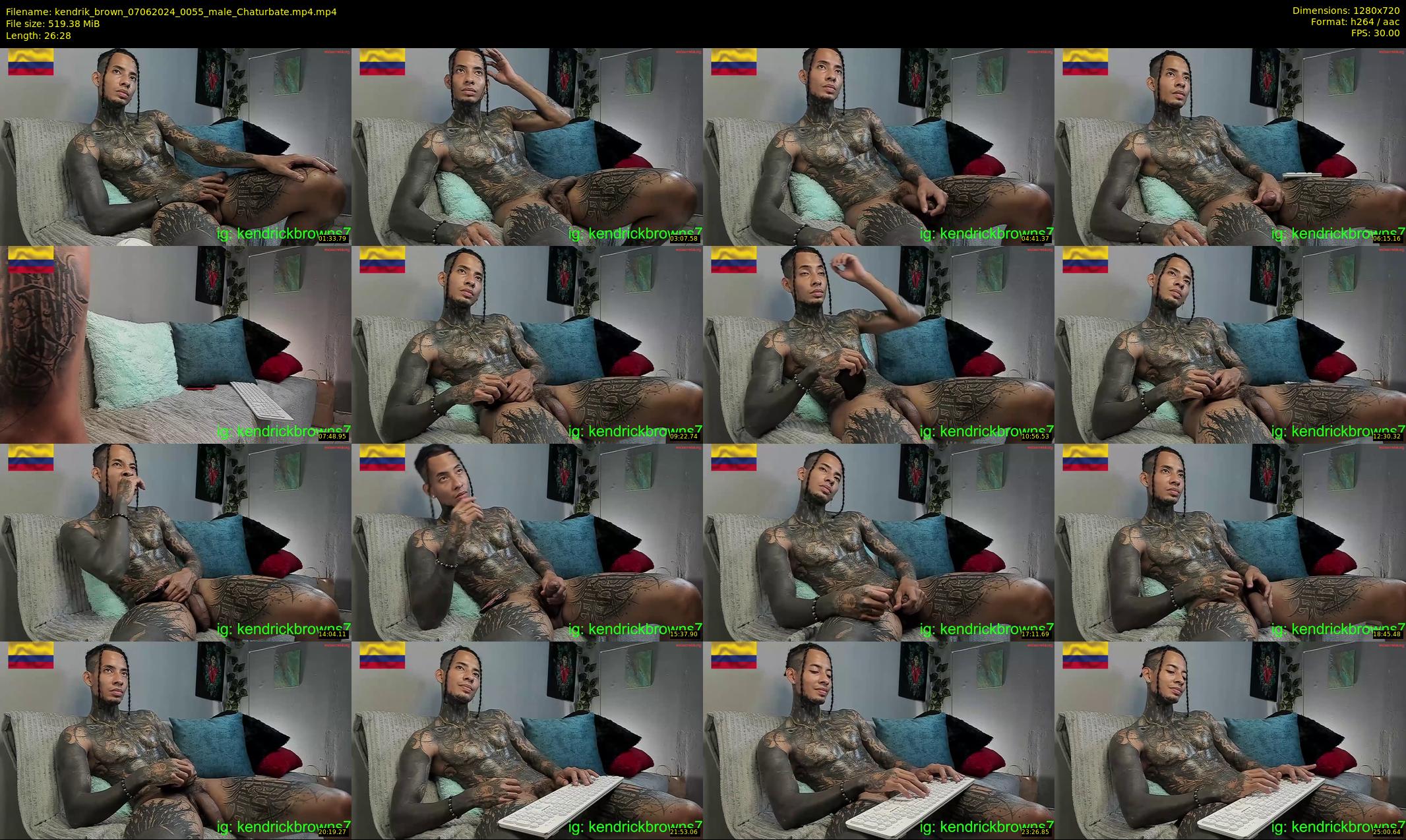 kendrik_brown — 27 minute Chaturbate male cam show recording, 720p, Jun 7, 2024