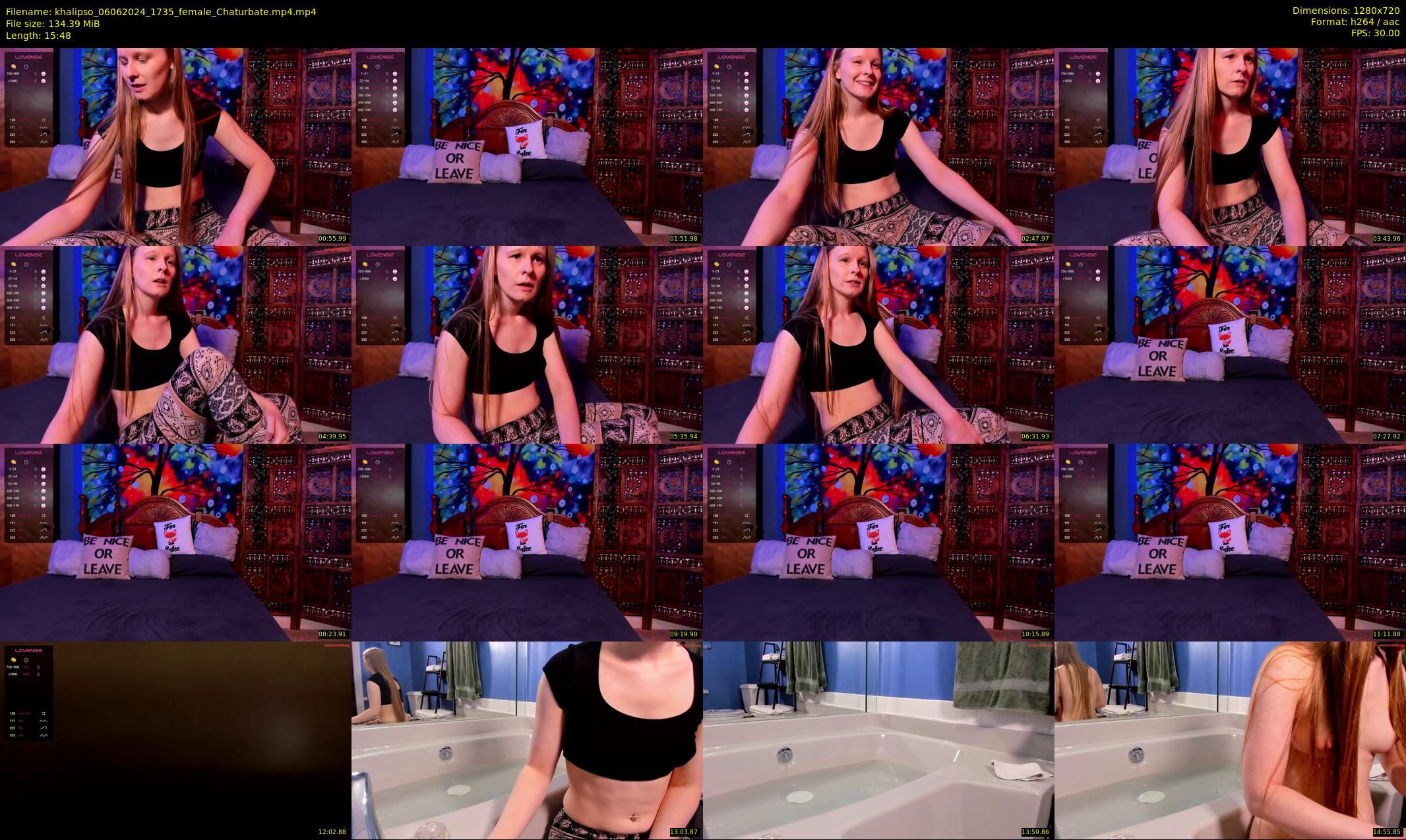 khalipso — 16 minute Chaturbate female cam show recording, 720p, Jun 6, 2024