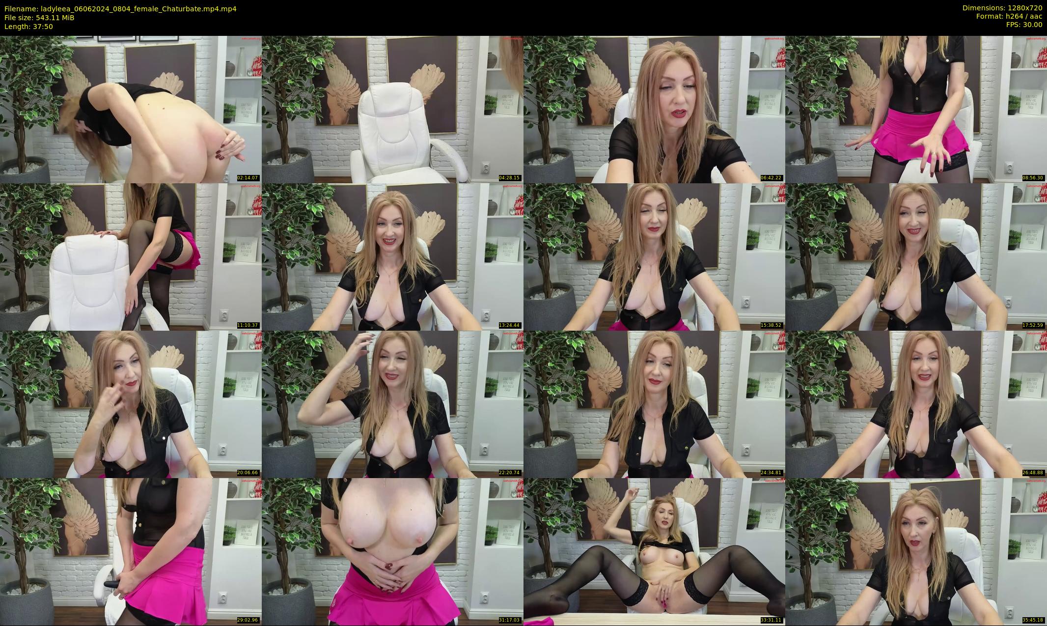 ladyleea — 38 minute Chaturbate female cam show recording, 720p, Jun 6, 2024