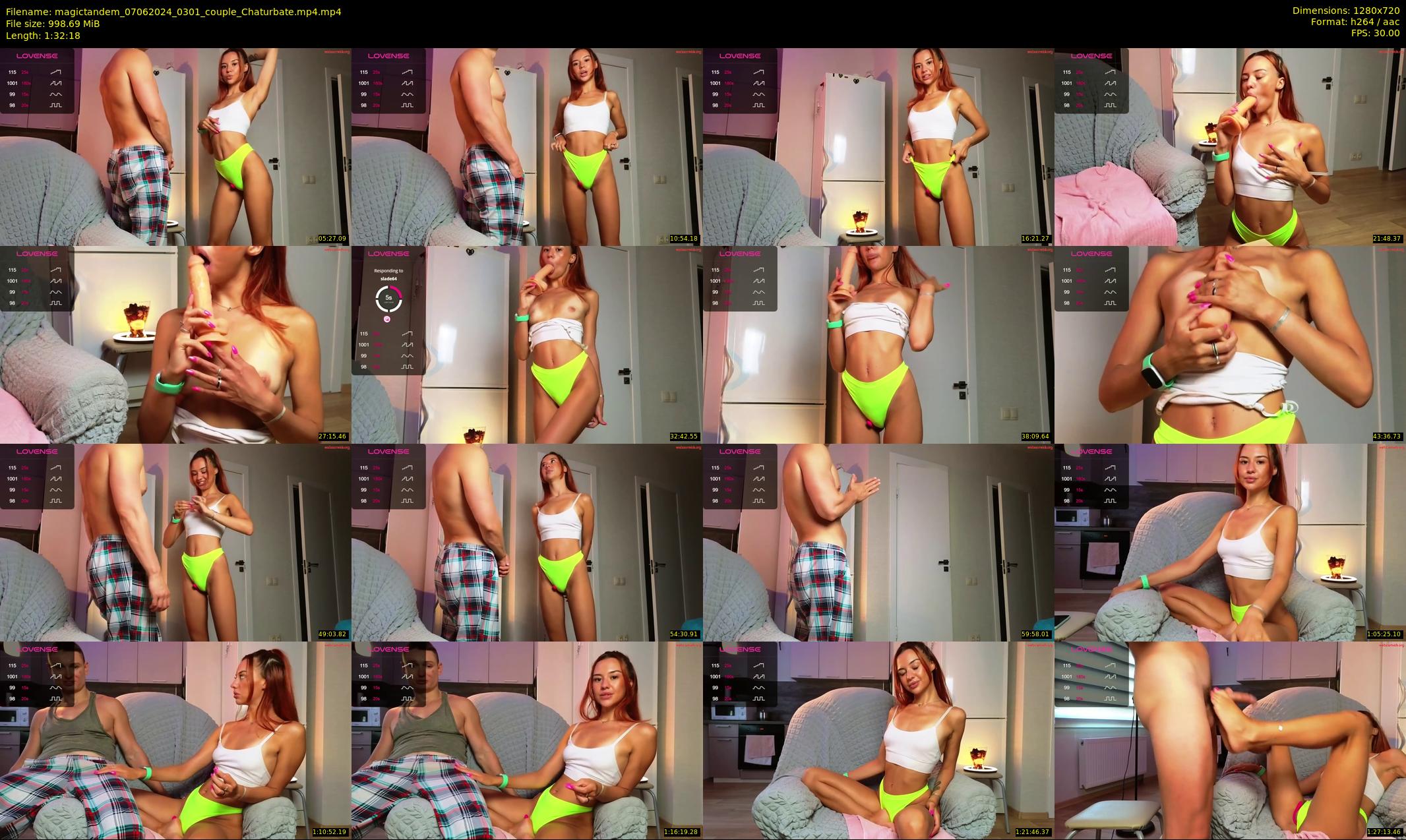 magictandem — 93 minute Chaturbate couple cam show recording, 720p, Jun 7, 2024