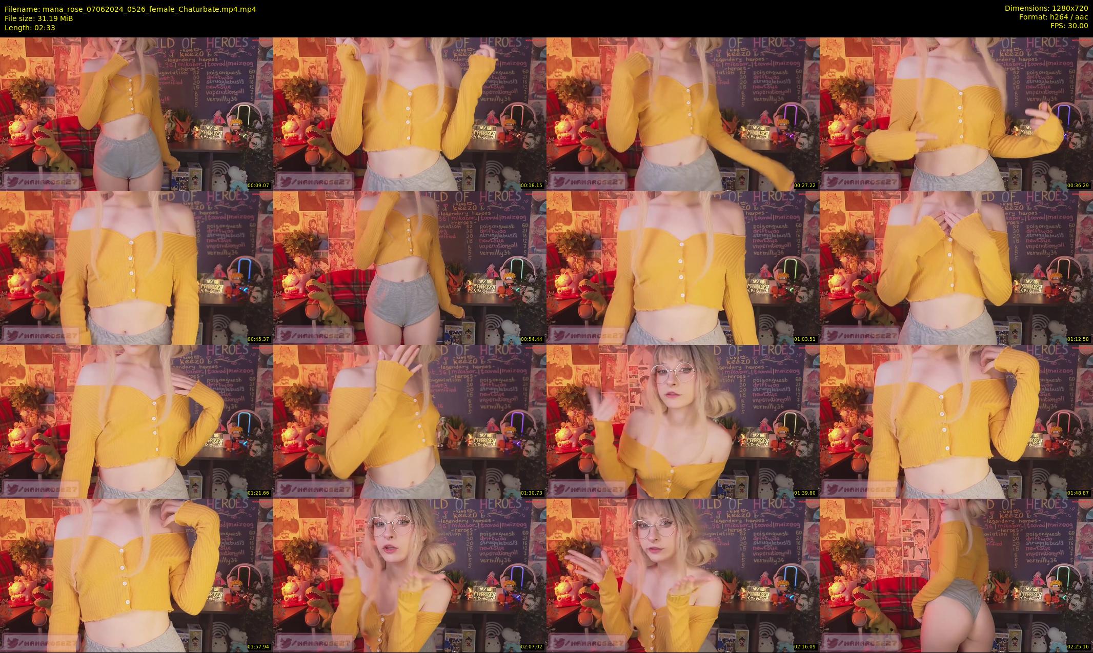 mana_rose — 3 minute Chaturbate female cam show recording, 720p, Jun 7, 2024