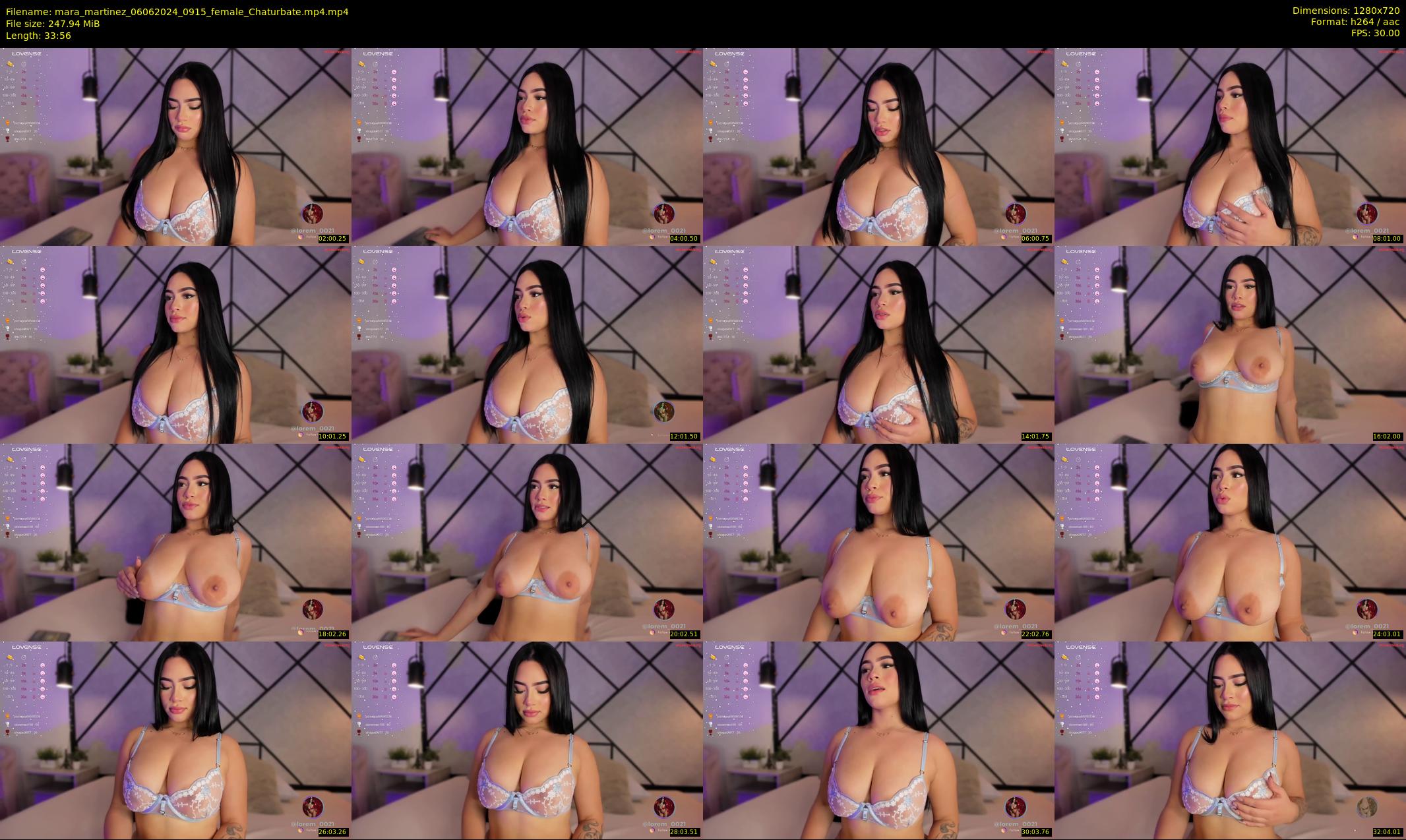 mara_martinez — 34 minute Chaturbate female cam show recording, 720p, Jun 6, 2024