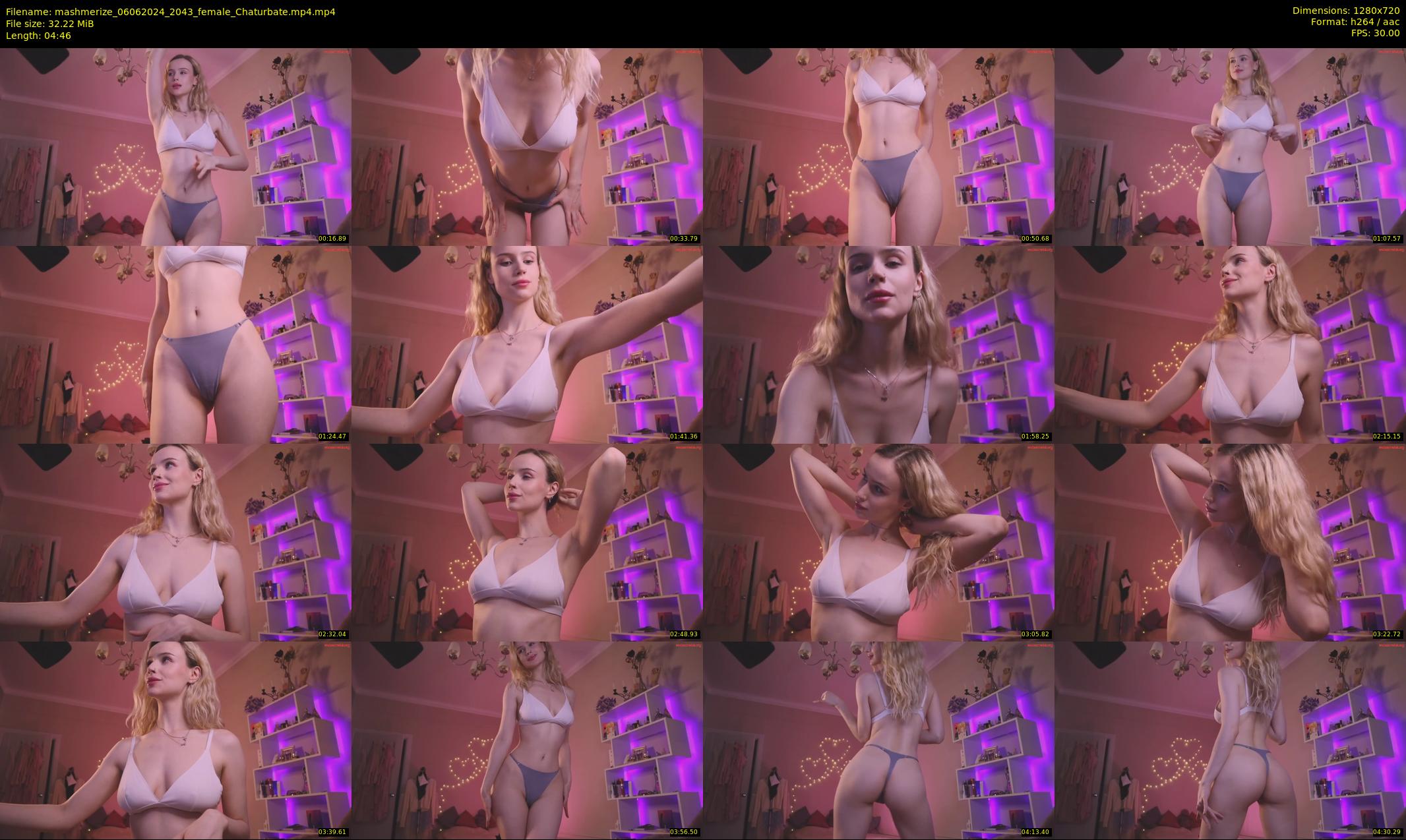 mashmerize — 5 minute Chaturbate female cam show recording, 720p, Jun 6, 2024