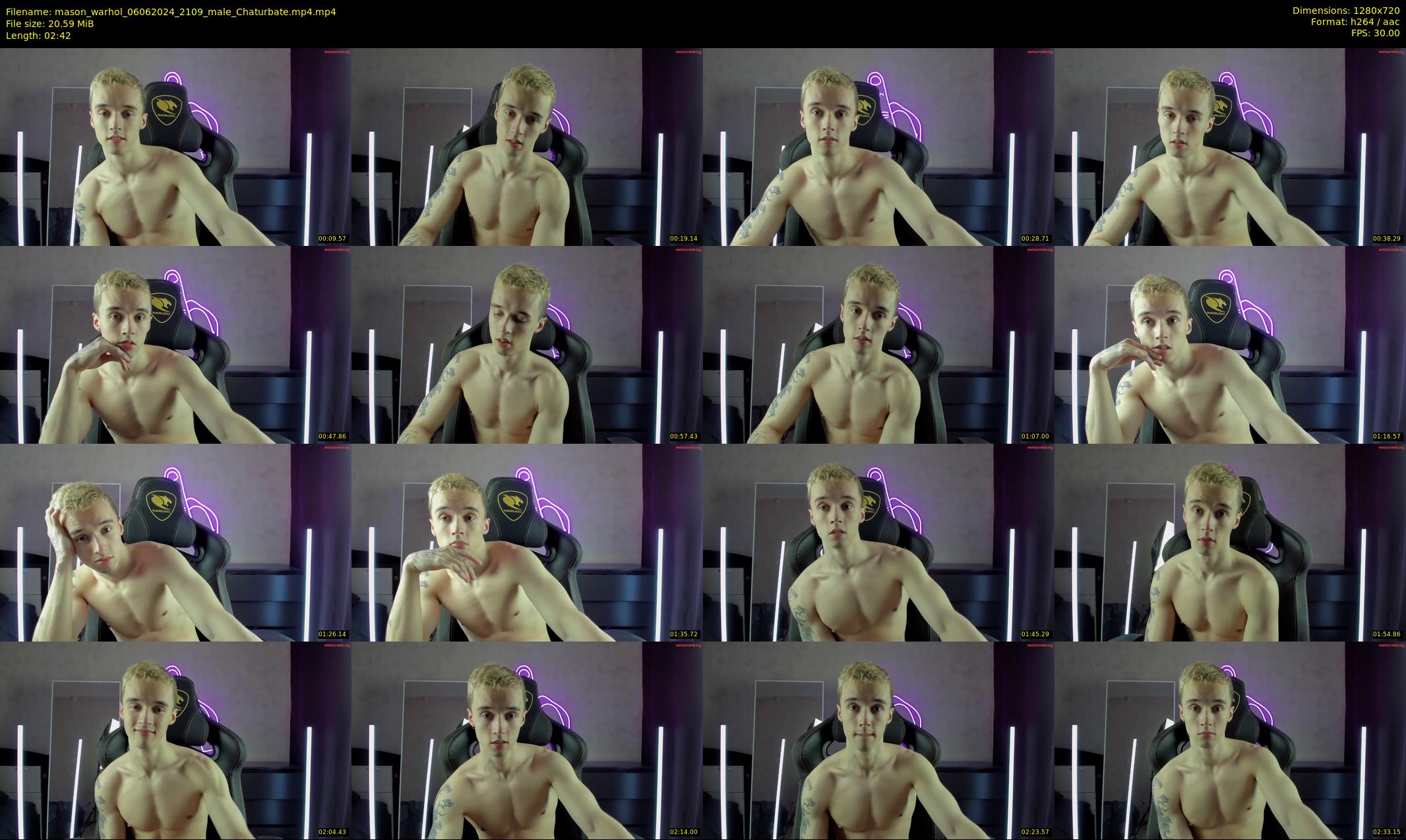 mason_warhol — 3 minute Chaturbate male cam show recording, 720p, Jun 6, 2024