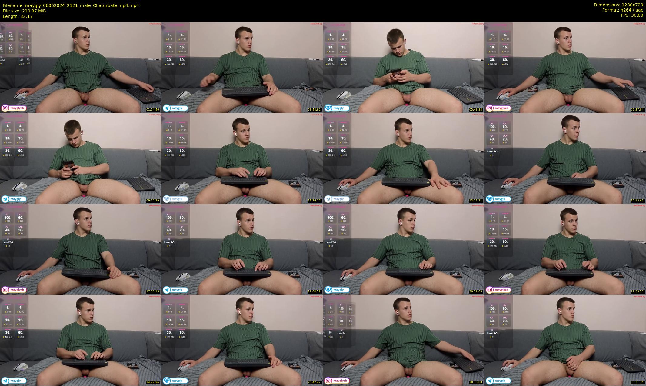 maygly — 33 minute Chaturbate male cam show recording, 720p, Jun 6, 2024