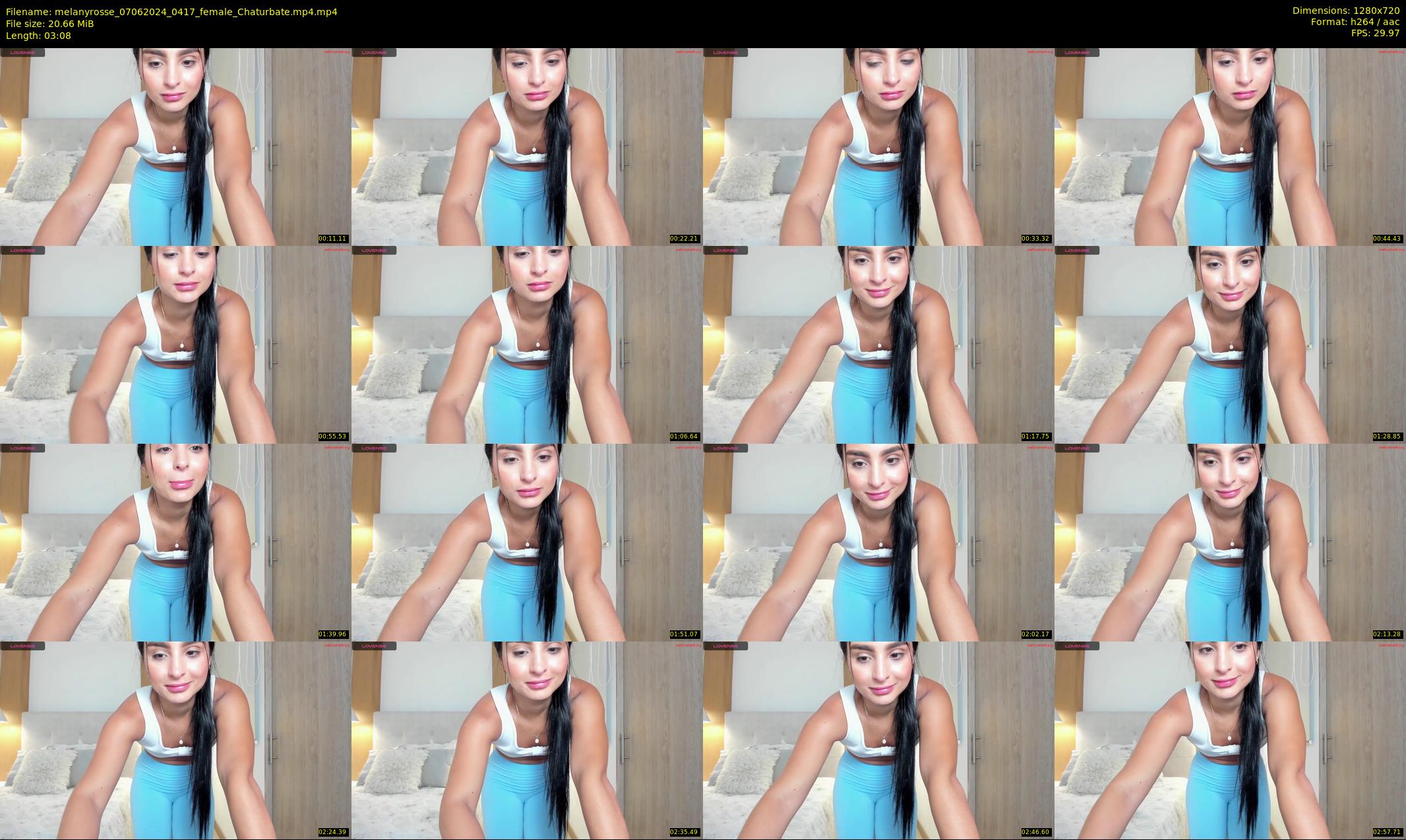 melanyrosse — 4 minute Chaturbate female cam show recording, 720p, Jun 7, 2024