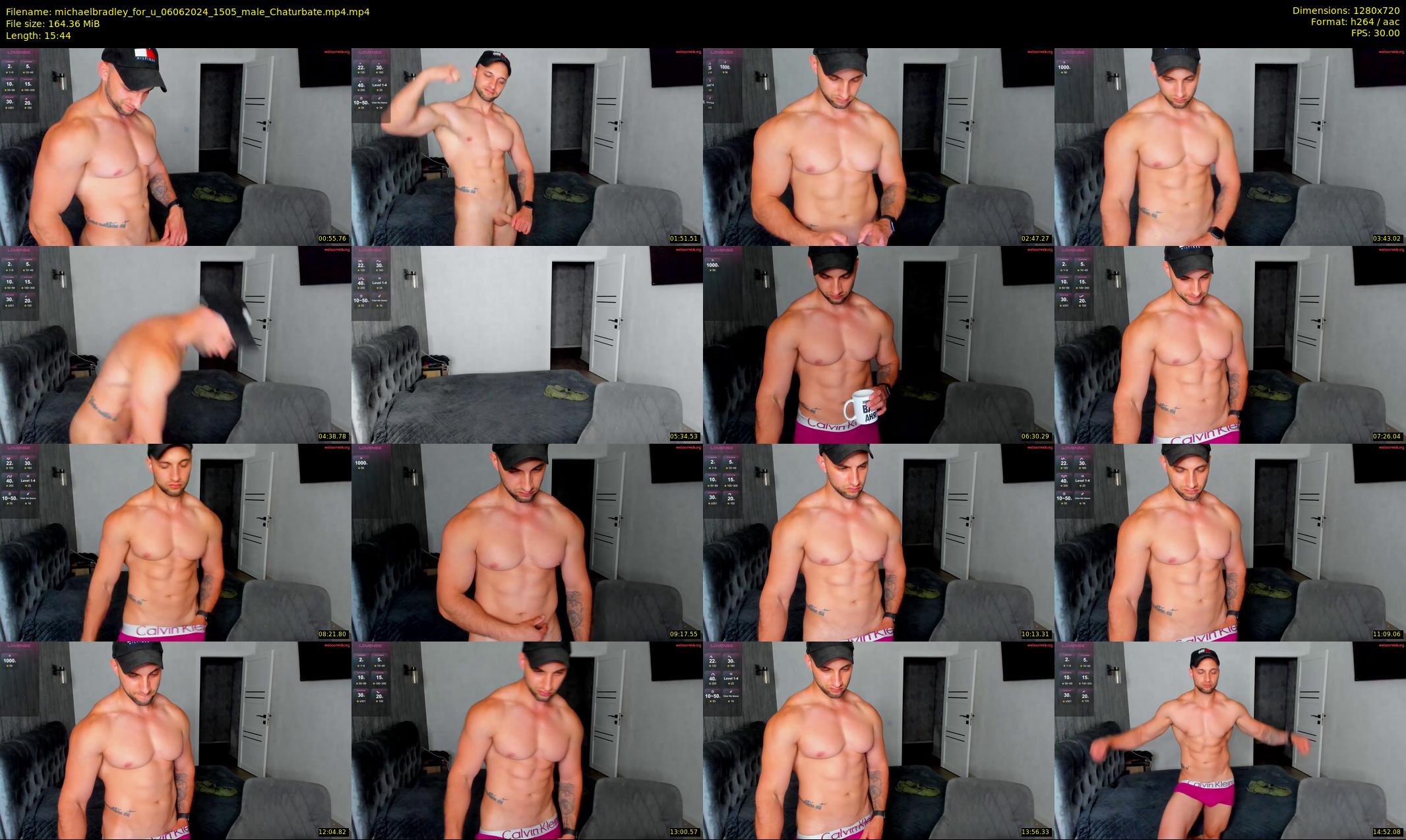 michaelbradley_for_u — 16 minute Chaturbate male cam show recording, 720p, Jun 6, 2024