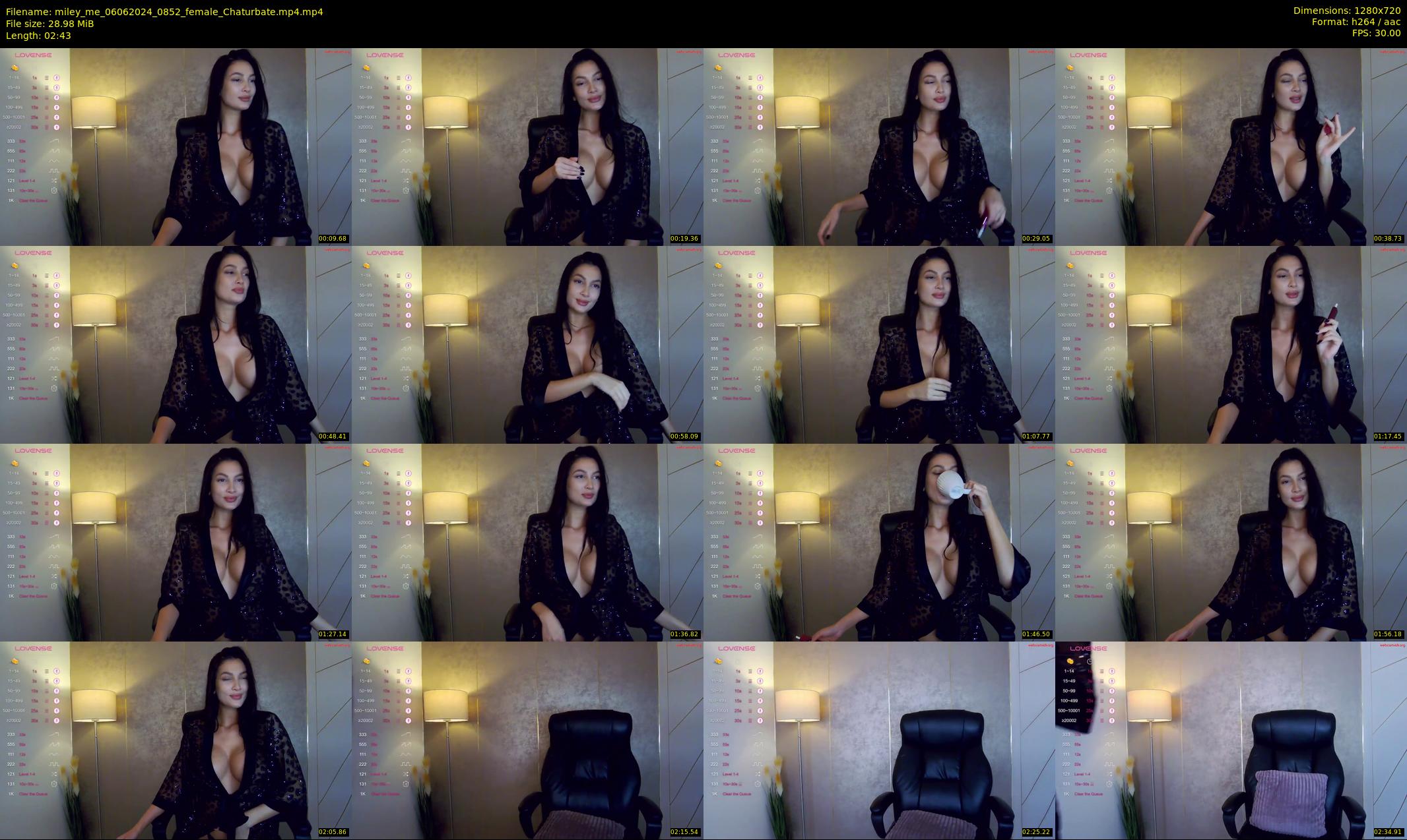 miley_me — 3 minute Chaturbate female cam show recording, 720p, Jun 6, 2024