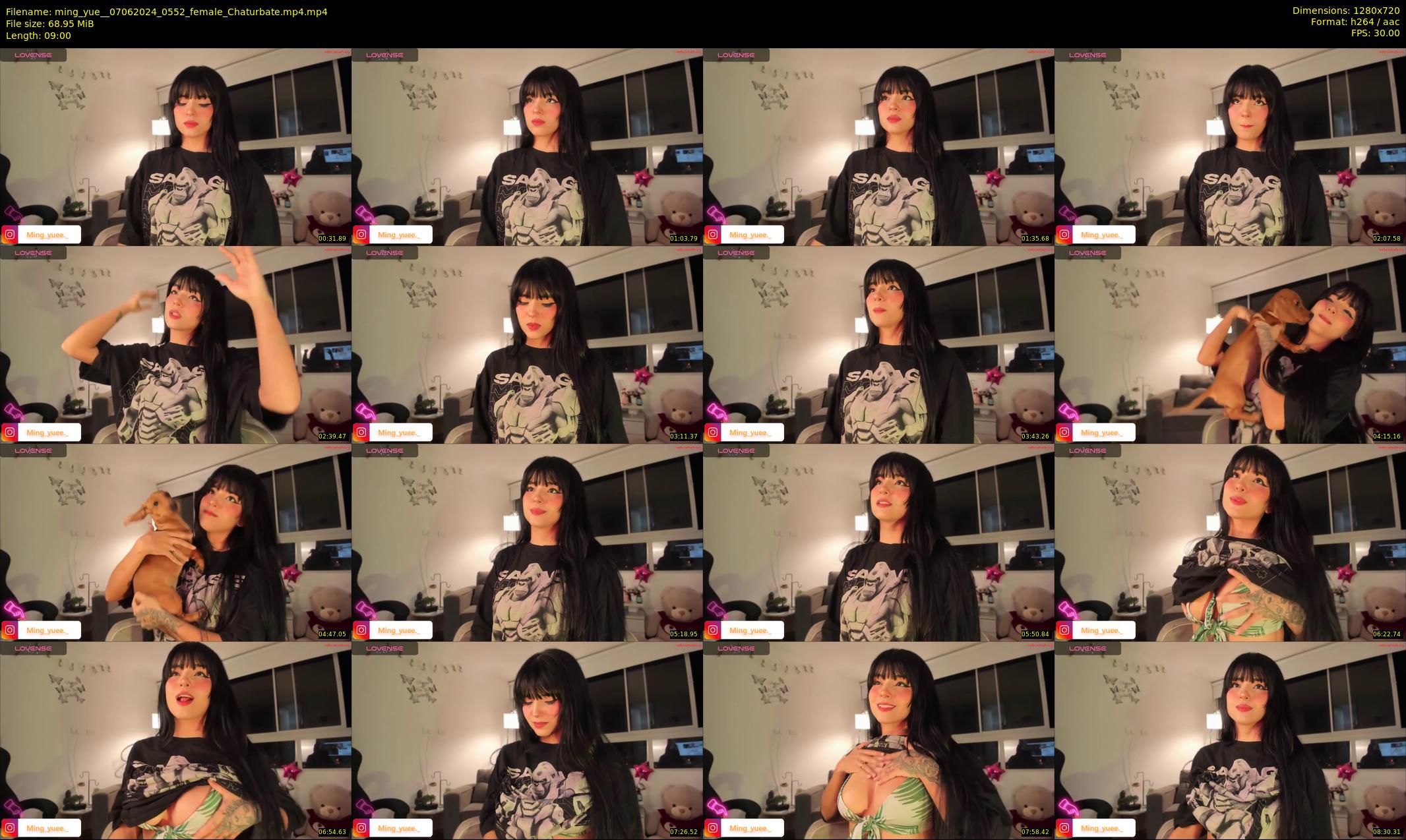 ming_yue_ — 9 minute Chaturbate female cam show recording, 720p, Jun 7, 2024