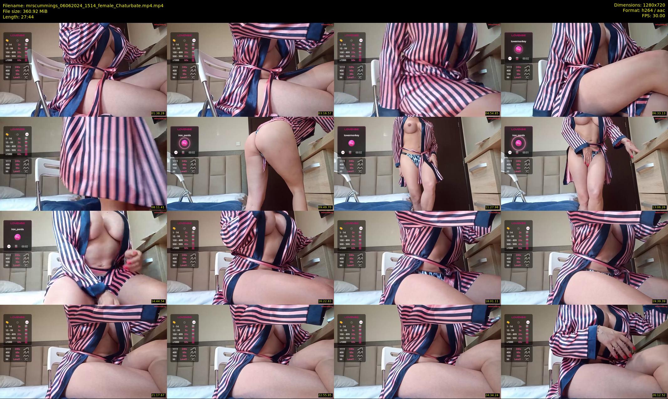 mrscummings — 28 minute Chaturbate female cam show recording, 720p, Jun 6, 2024