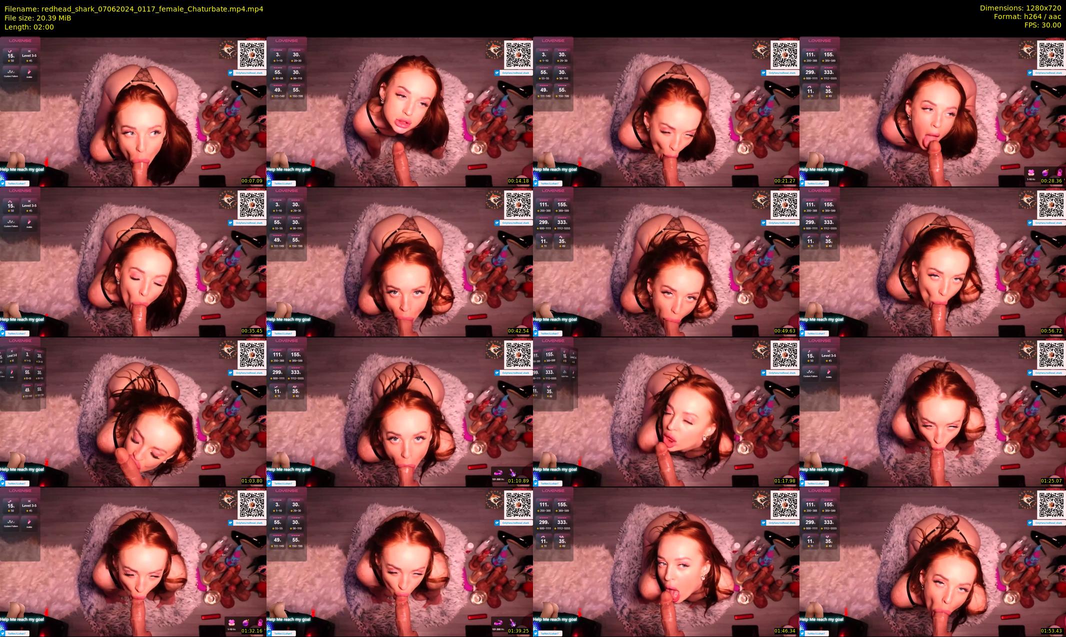 redhead_shark — 2 minute Chaturbate female cam show recording, 720p, Jun 7, 2024