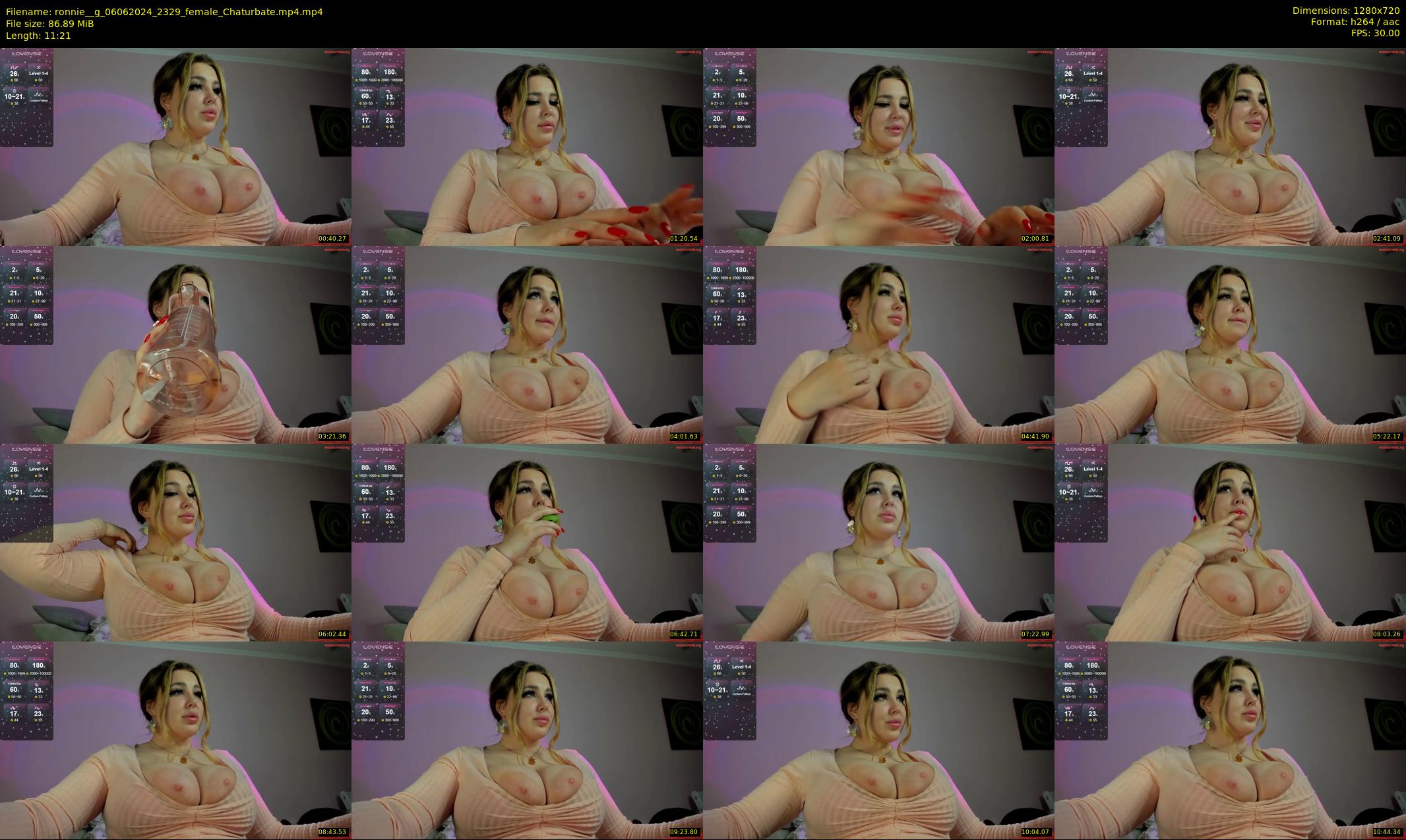 ronnie__g — 12 minute Chaturbate female cam show recording, 720p, Jun 6, 2024