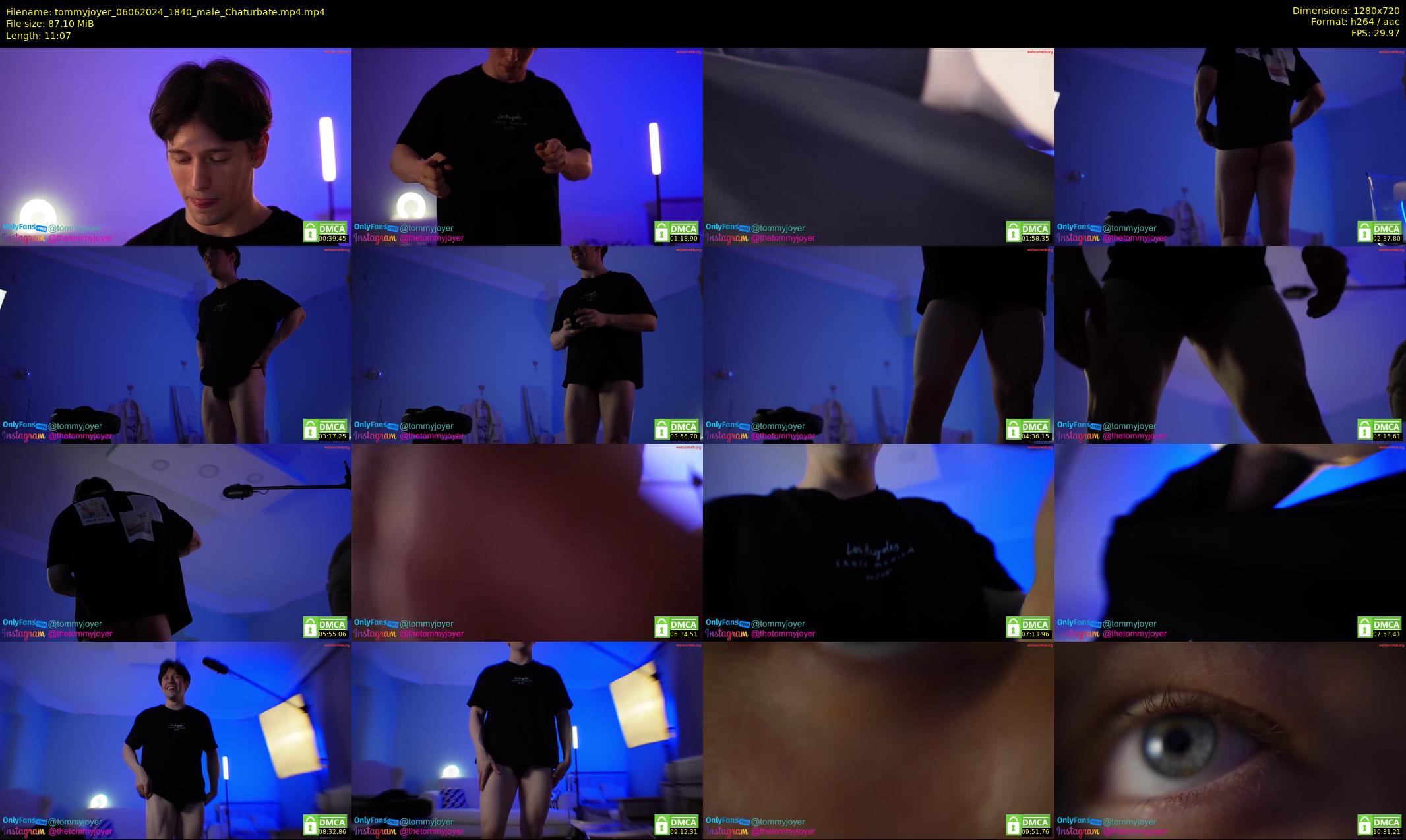 tommyjoyer — 12 minute Chaturbate male cam show recording, 720p, Jun 6, 2024