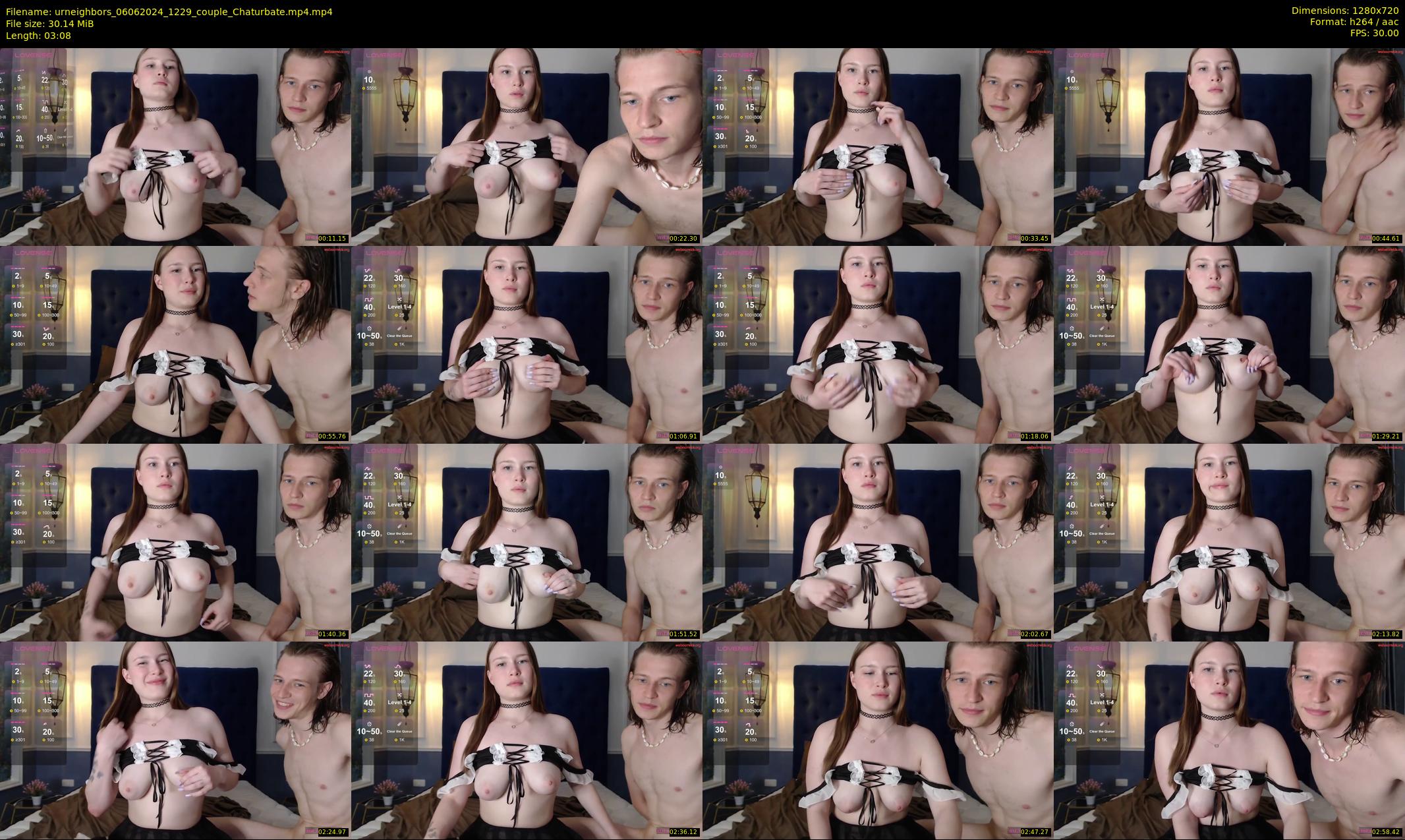 urneighbors — 4 minute Chaturbate couple cam show recording, 720p, Jun 6, 2024